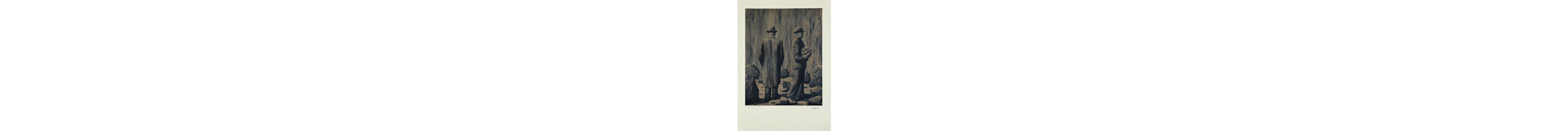 René MAGRITTE (d'après) L'homme de pierre - 1979