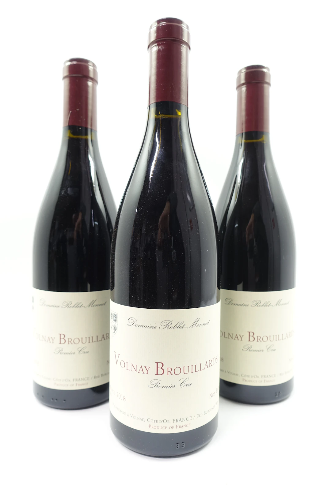 12 bts VOLNAY 2018 1er Cru Les Brouillards. Domaine Roblet-Monnot