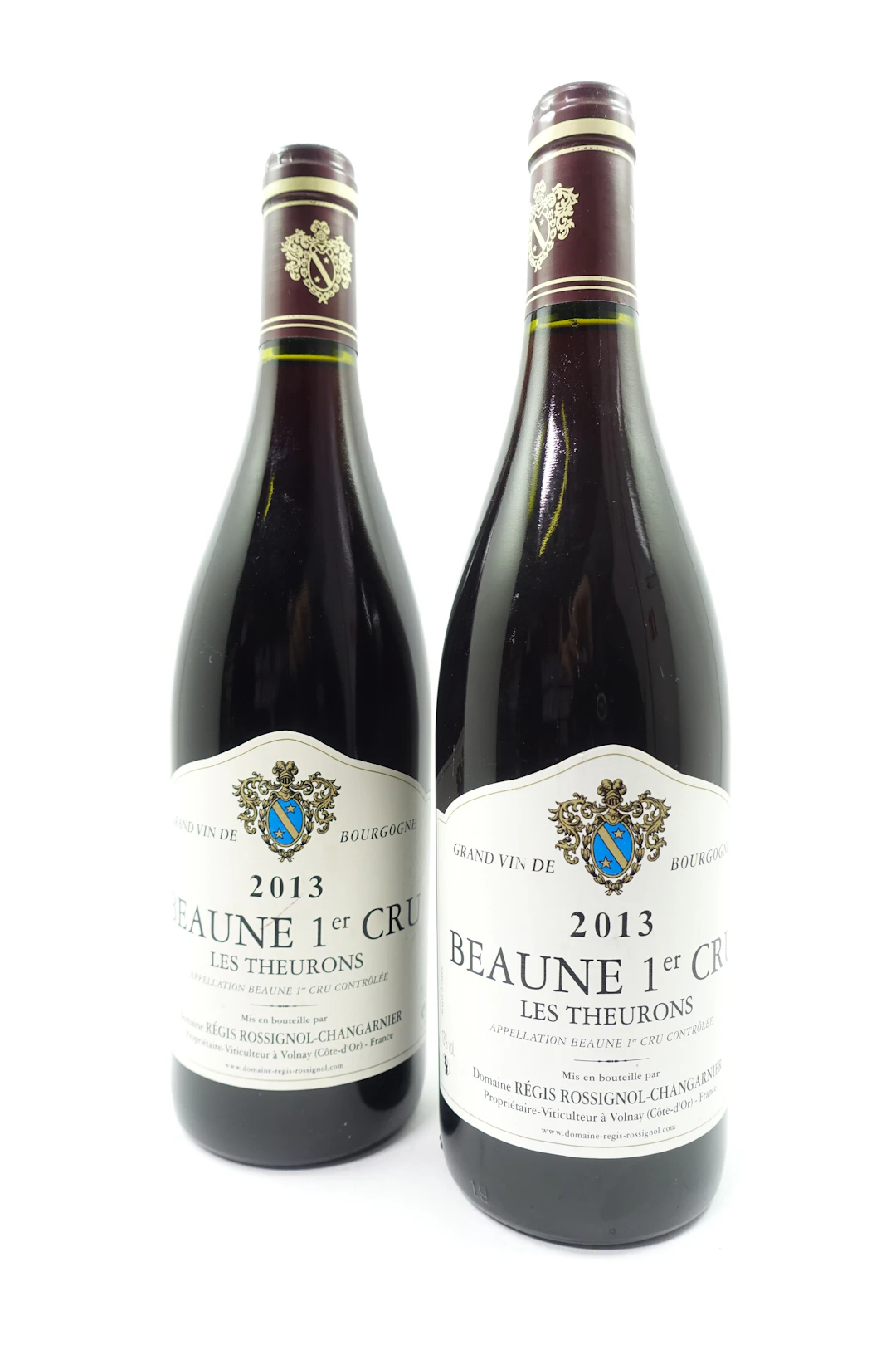 2 bts BEAUNE 2013 (rouge) 1er Cru Les Theurons. Domaine Régis Ros