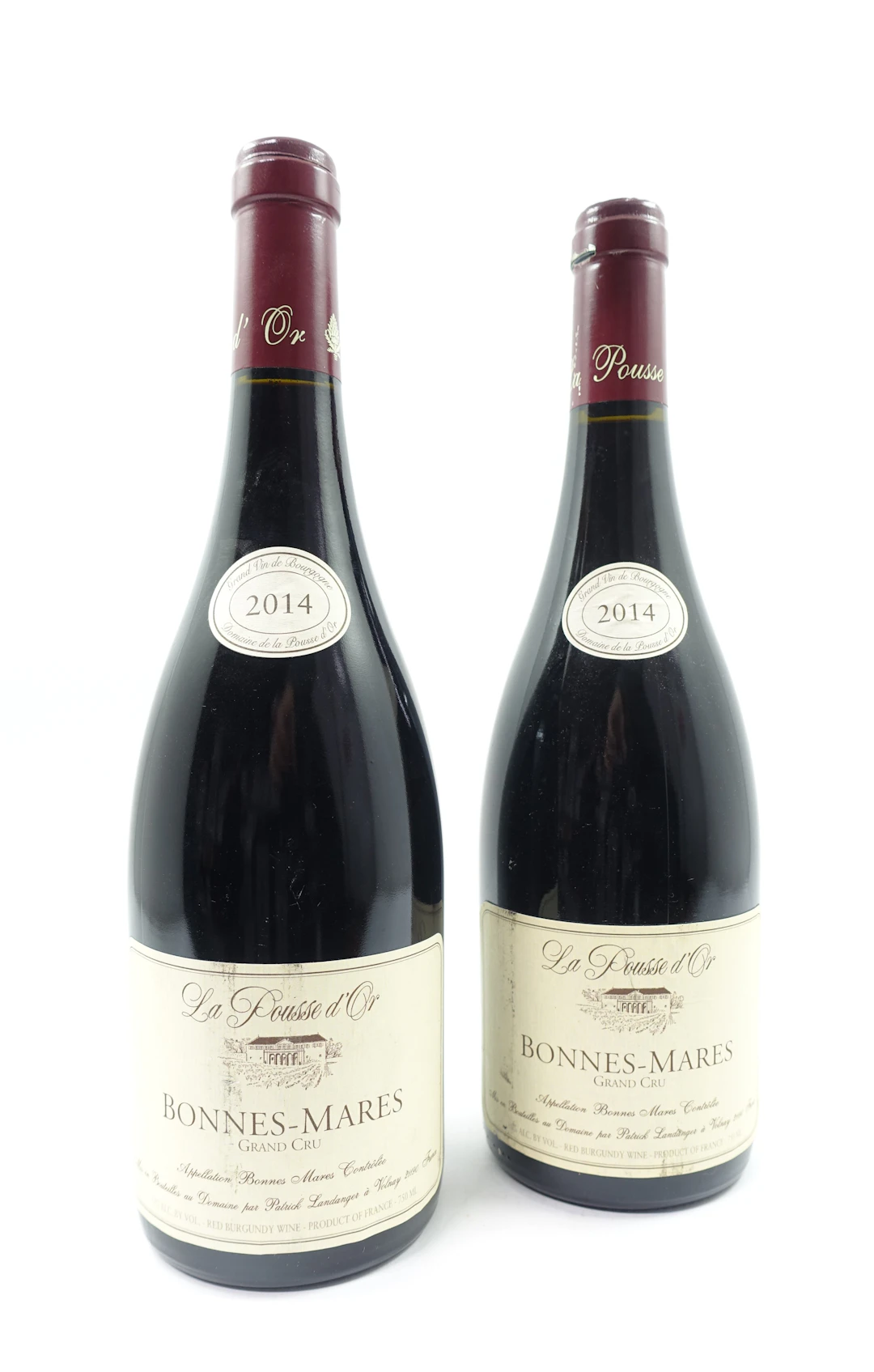 2 bts BONNES MARES 2014 Grand Cru. La Pousse d'Or