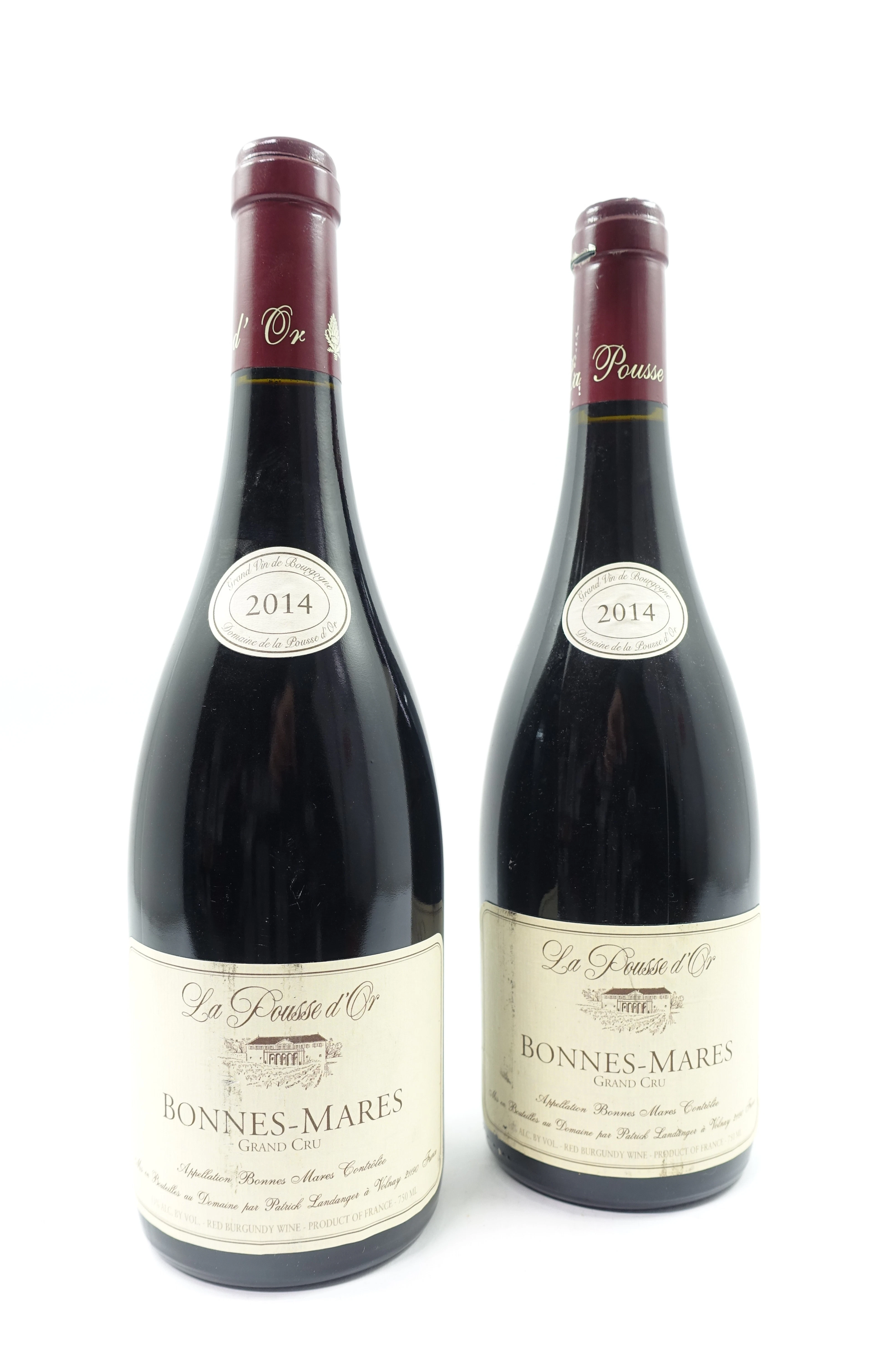 2 bts BONNES MARES 2014 Grand Cru. La Pousse d'Or