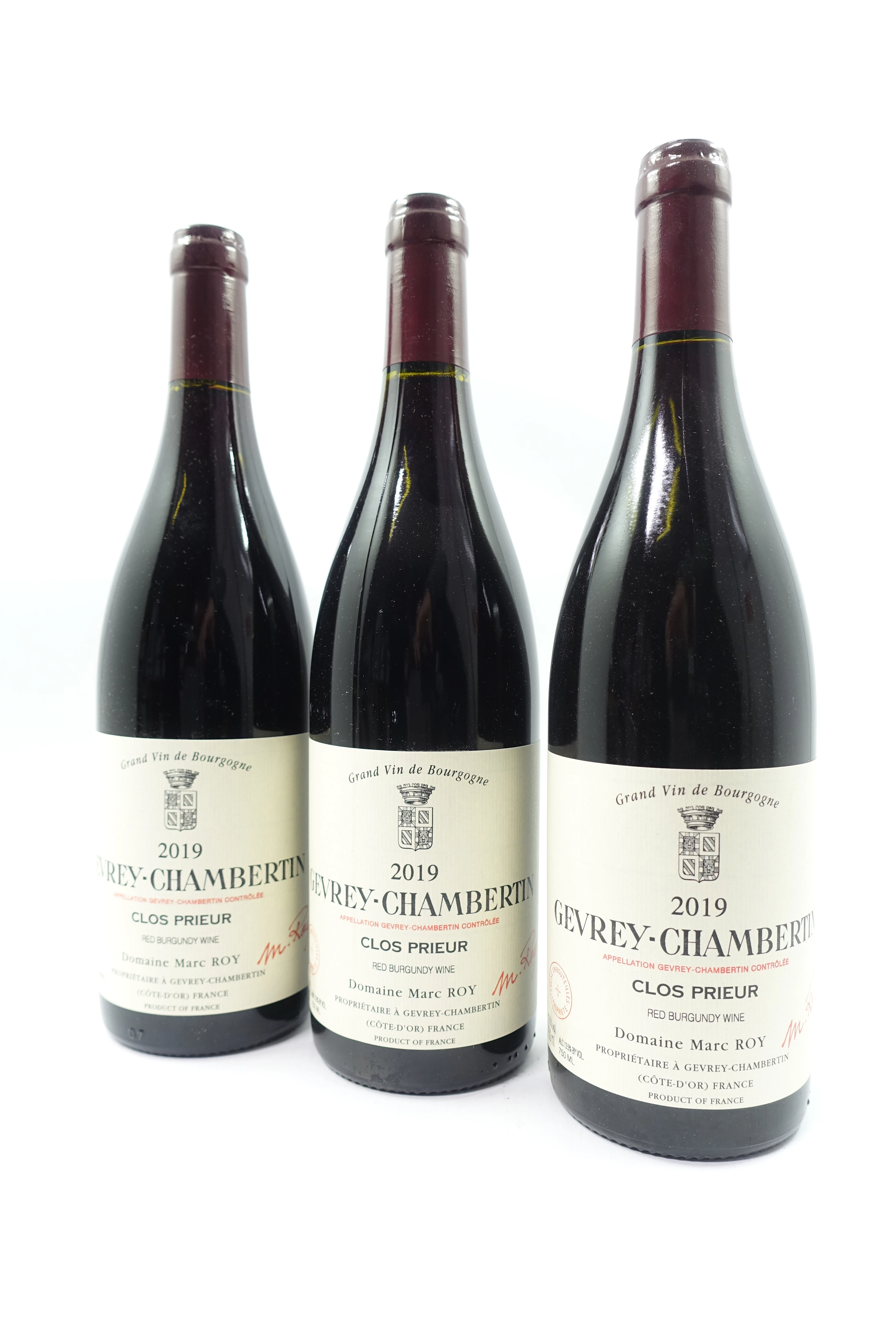 7 bts GEVREY CHAMBERTIN 2019 Clos Prieur. Marc Roy