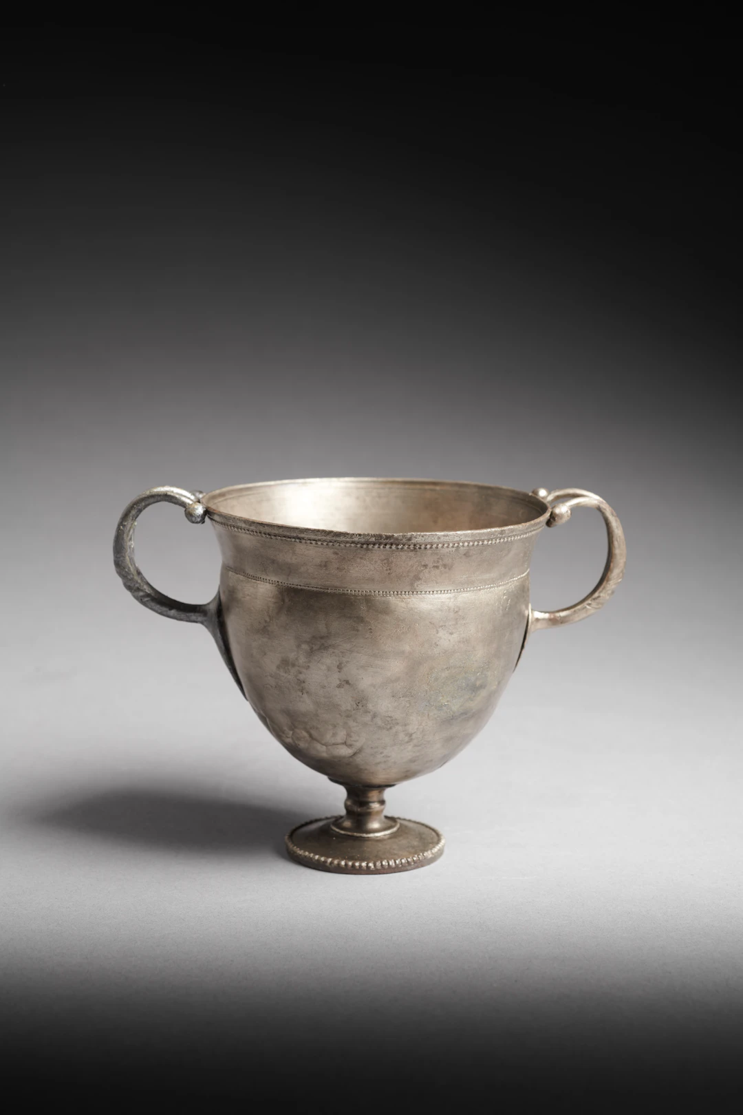 A Roman silver skyphos