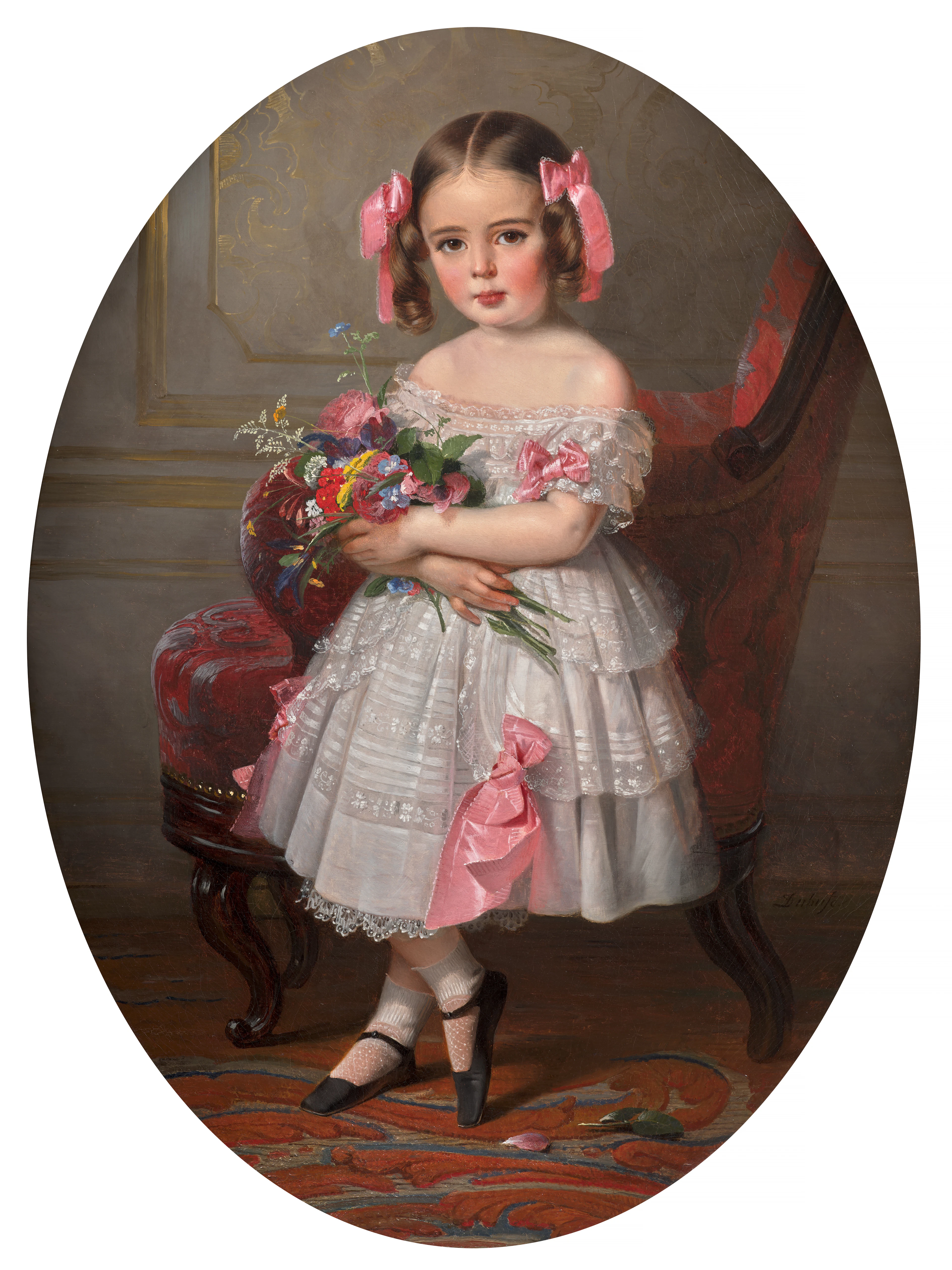 Claude-Marie DUBUFE Paris, 1790-1864 Portrait de Nelly Bunel (1848