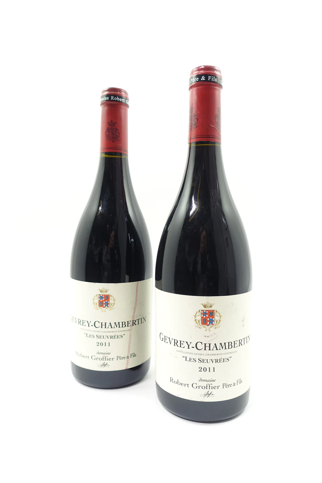 2 bts GEVREY CHAMBERTIN 2011 Les Seuvrées. Domaine Robert Groffier Père & Fils
