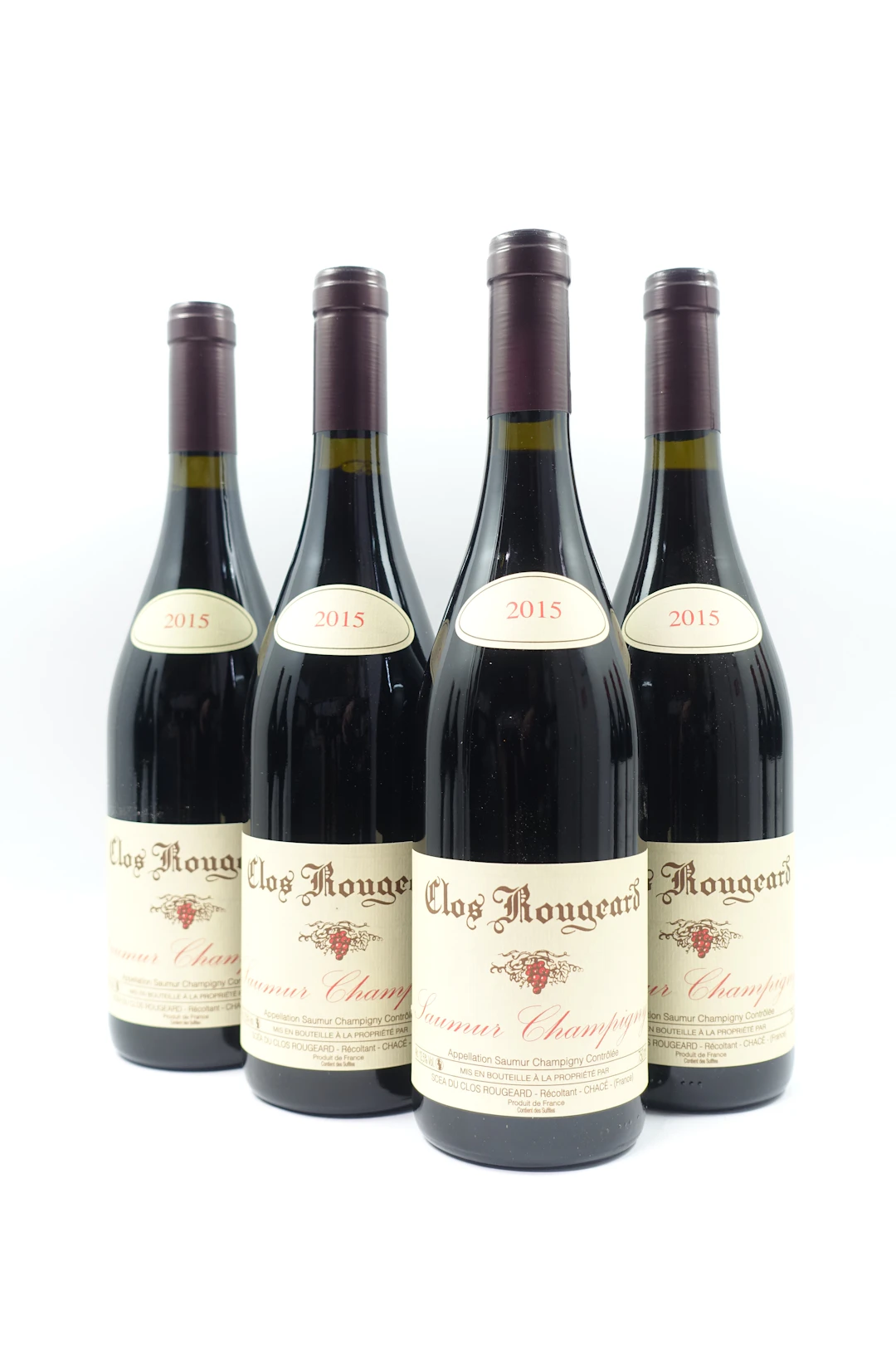 4 bts SAUMUR CHAMPIGNY 2015 Le Clos. Clos Rougeard