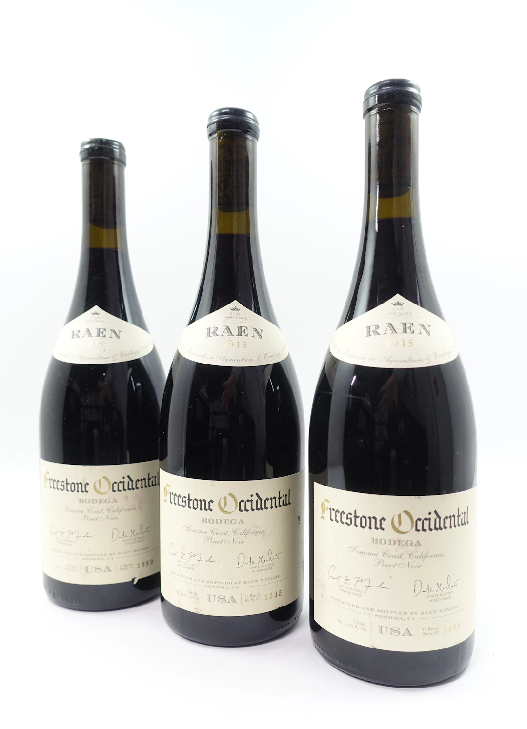 3 bts ETATS UNIS - FREESTONE OCCIDENTAL 2015 Bodega. Sonoma Coast