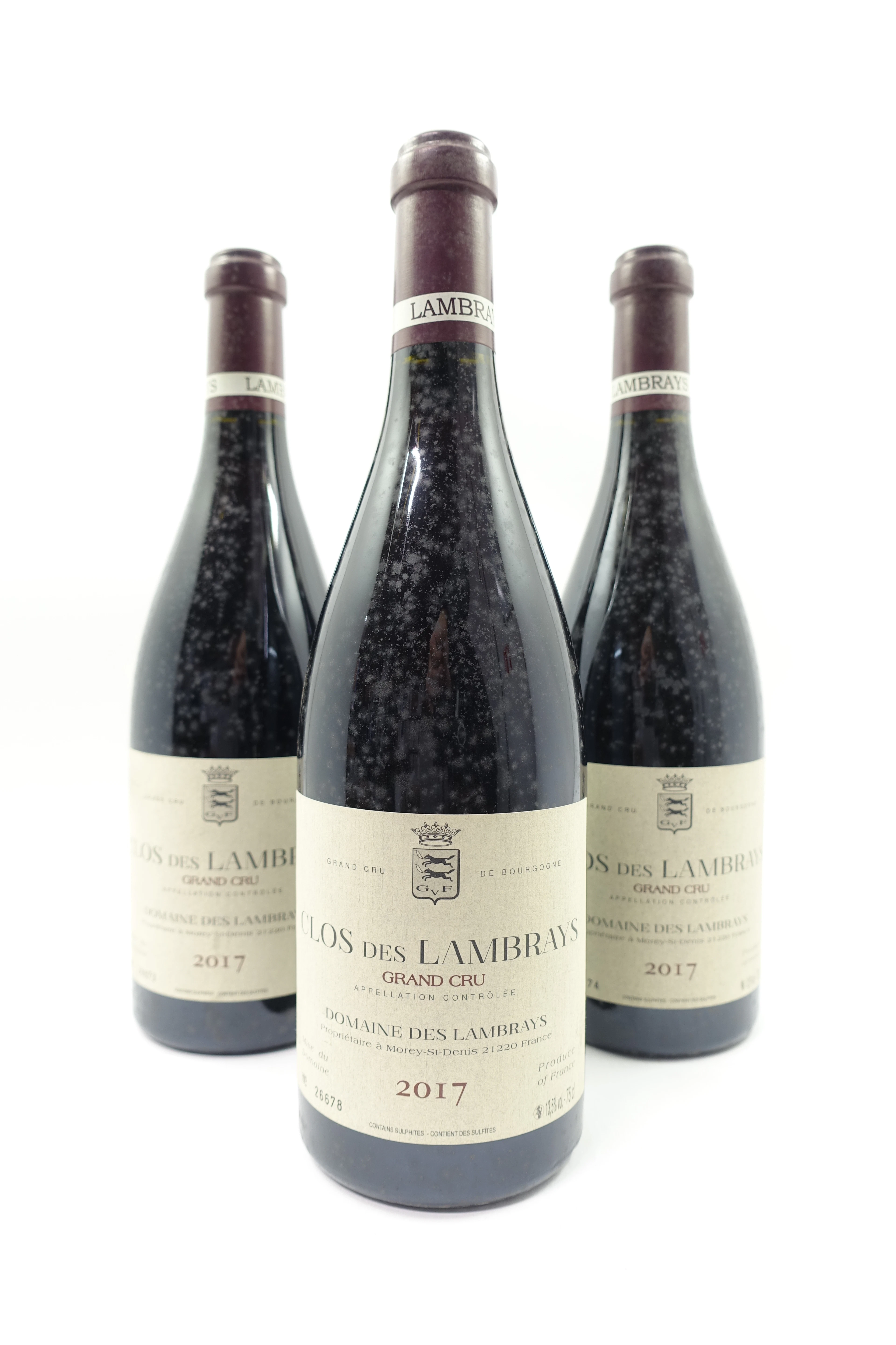 3 bts CLOS DES LAMBRAYS 2017 Grand Cru. Domaine des Lambrays