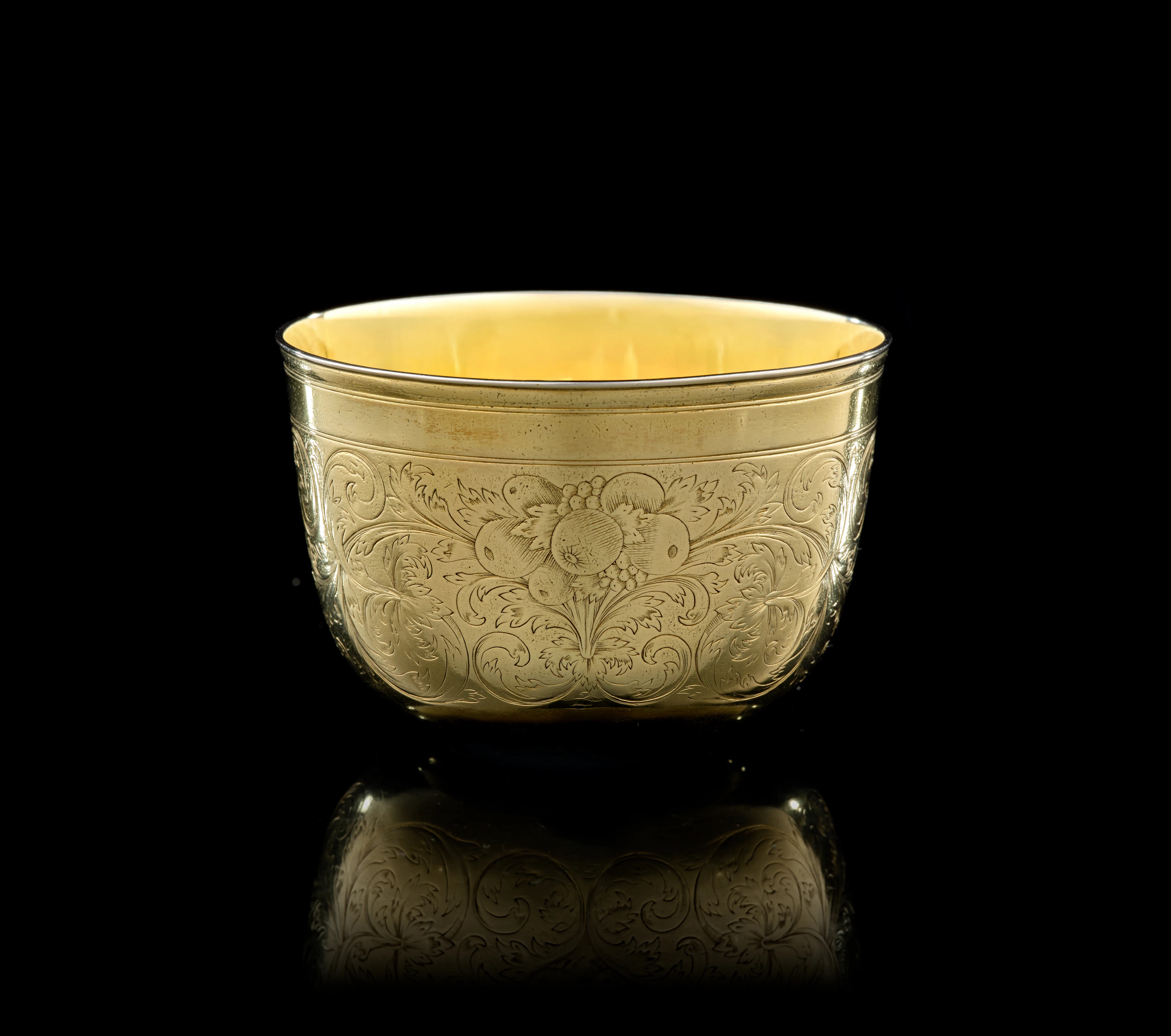 A German silver-gilt tumbler beaker, Peter II. Neuss, Augsburg, 1697-1699