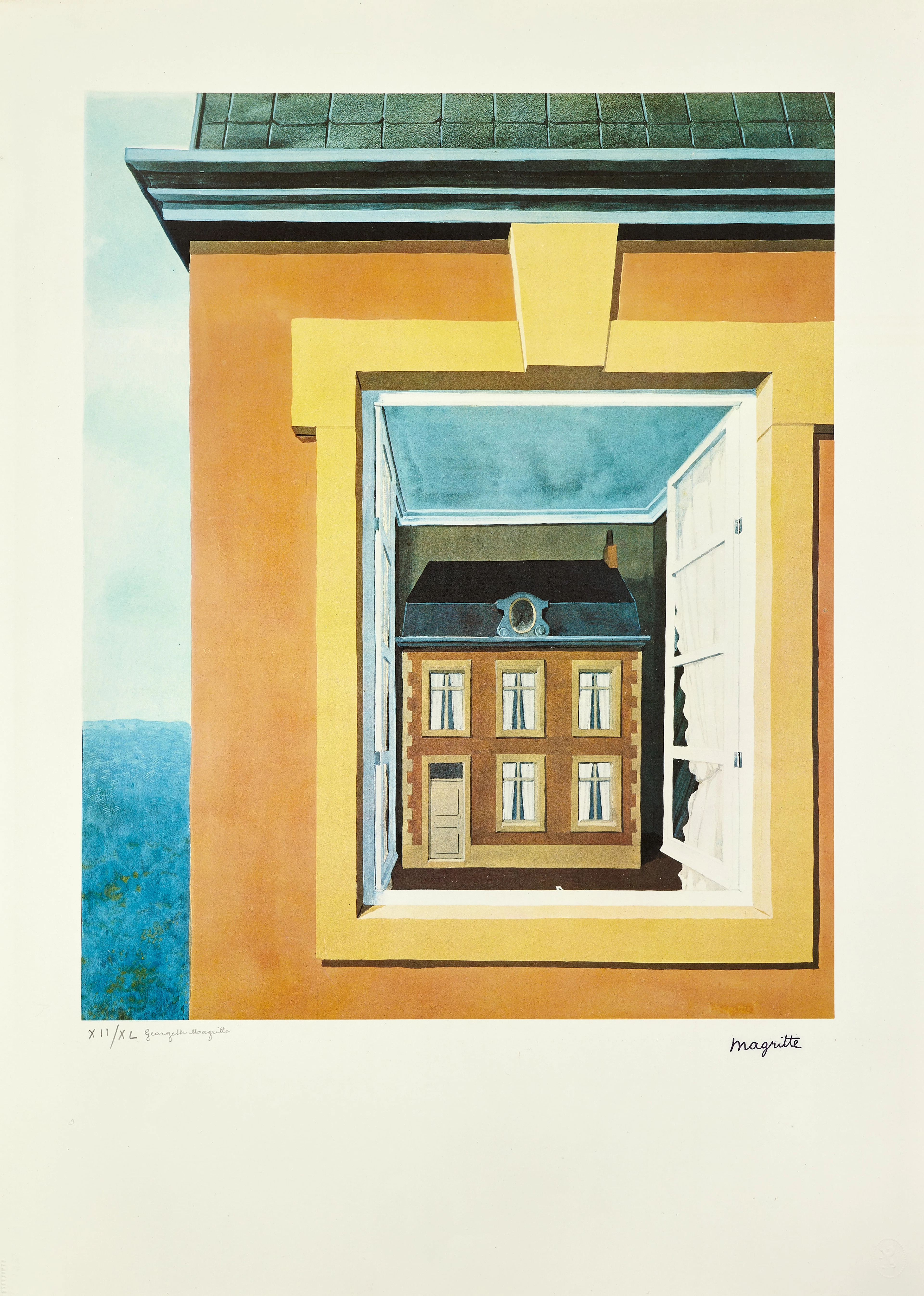 René MAGRITTE (d'après) Eloge de la Dialectique - 1979