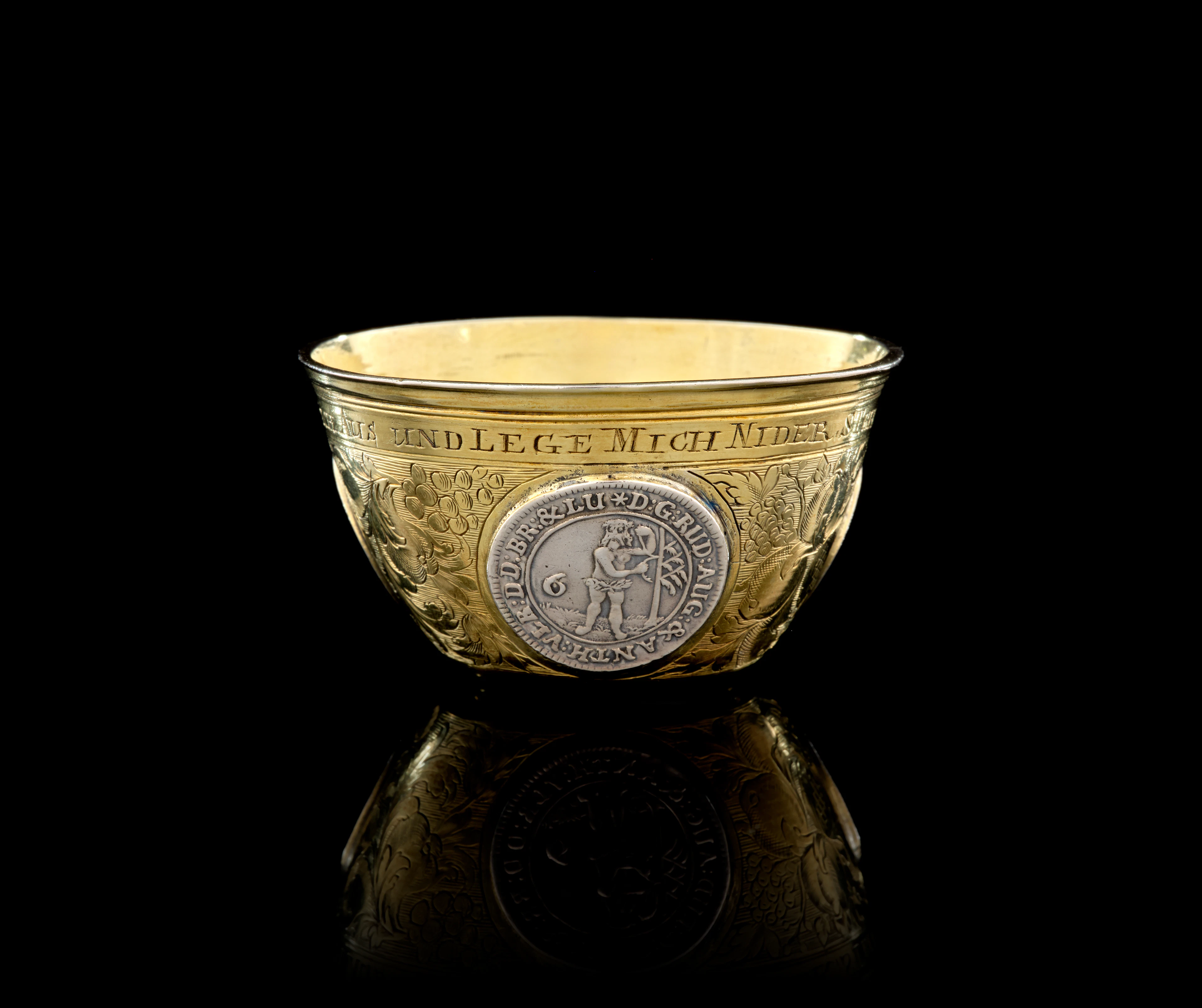 A Polish silver-gilt tumbler beaker, Carl Wilhelm Hartmann, Breslau, 1721-1727