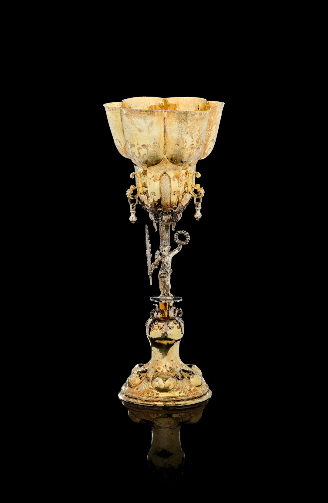 A German parcel-gilt silver cup, Jeremias Frencking, Nuremberg, 1648-1651