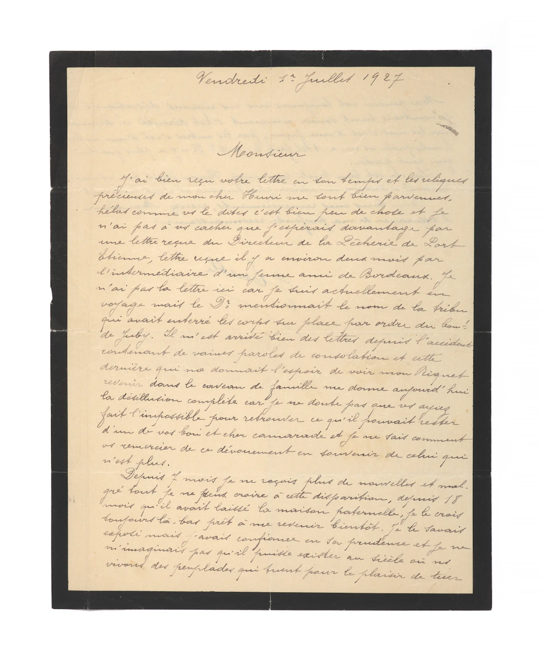 [ÉRABLE Henri (1903-1926)].