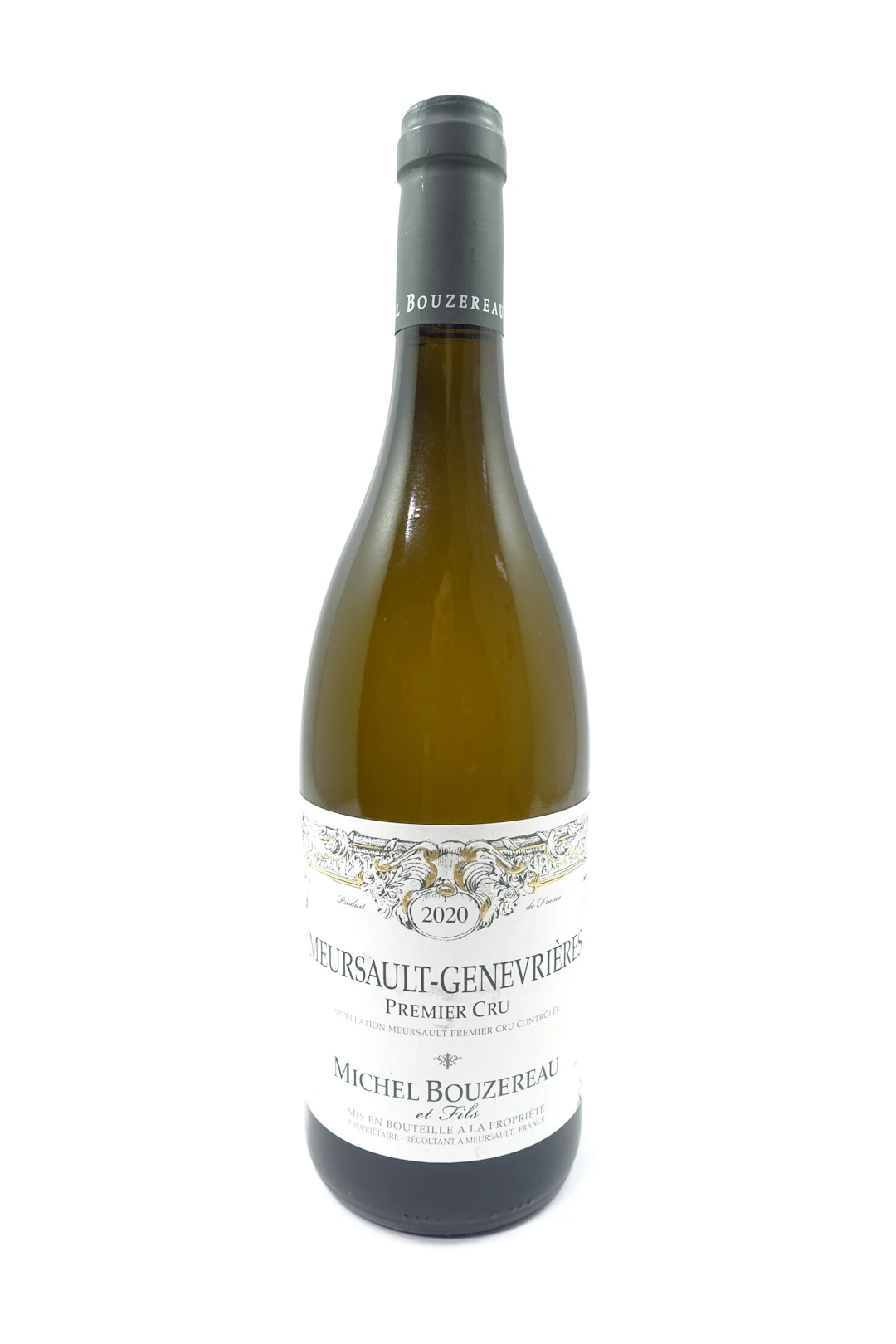 1 bts MEURSAULT 2020 1er Cru Genevrières. Michel Bouzereau et fils