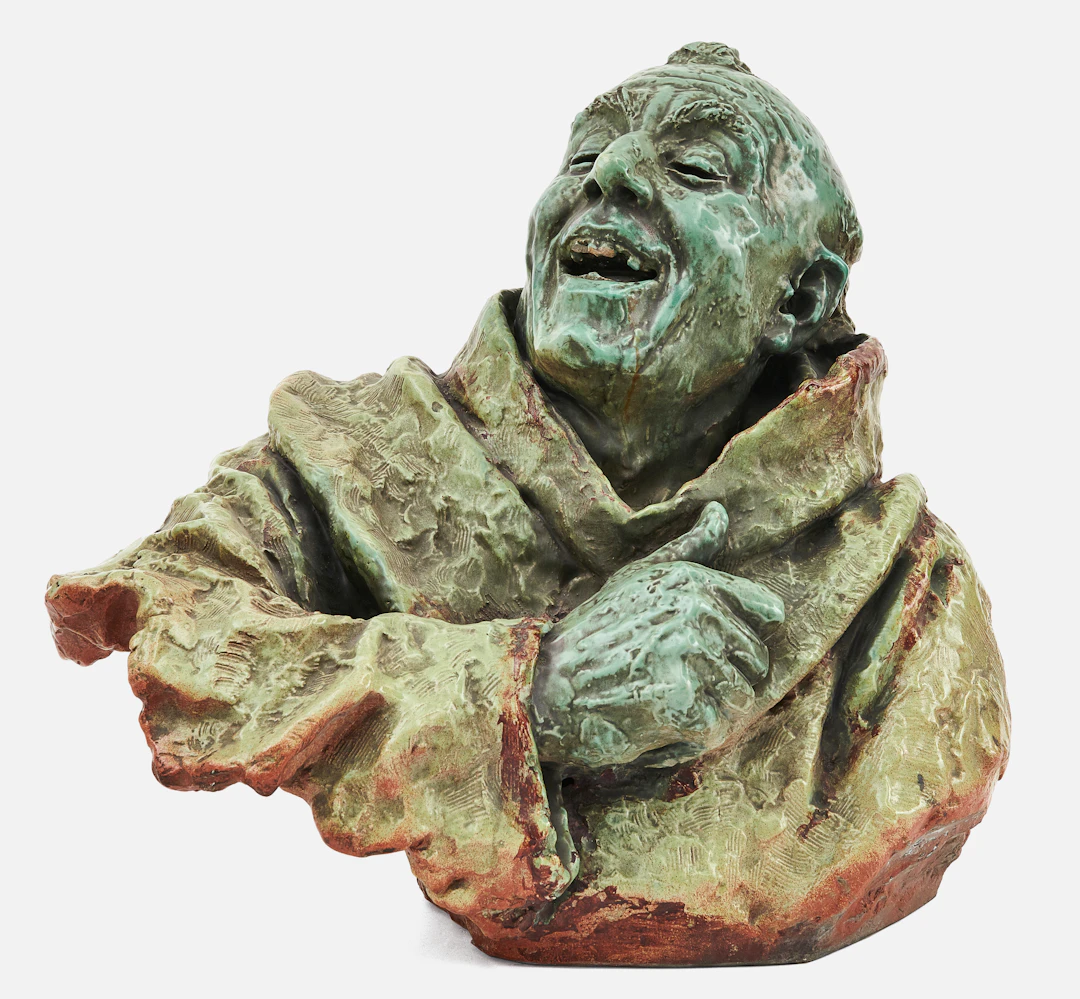 BUSTE EN CÉRAMIQUE DE CHOISY DE LA FIN DU XVIIIe SIÈCLE