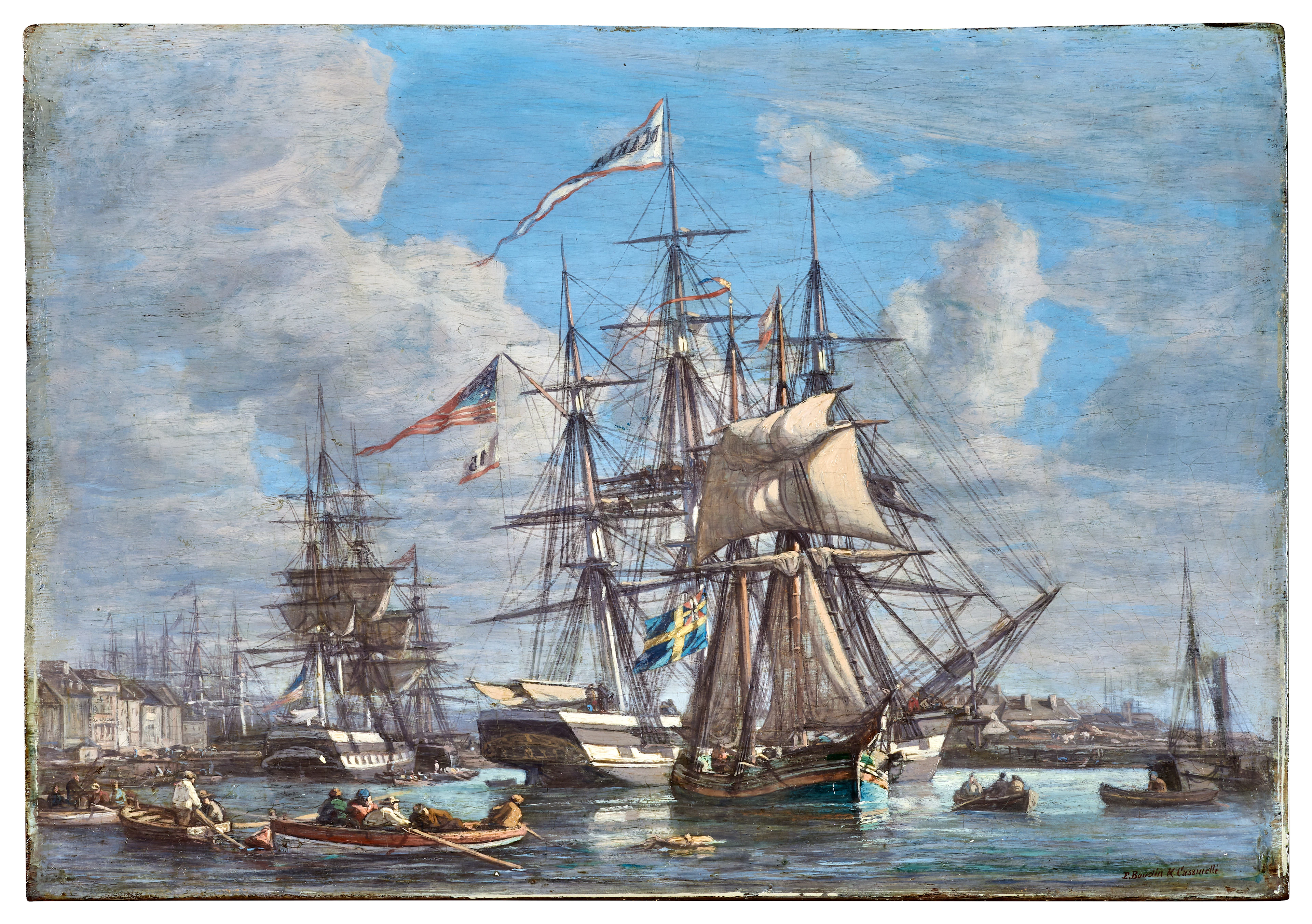 Eugène BOUDIN et Henri CASSINELLI 1824-1898 et circa 1833 - Fin XIXe
