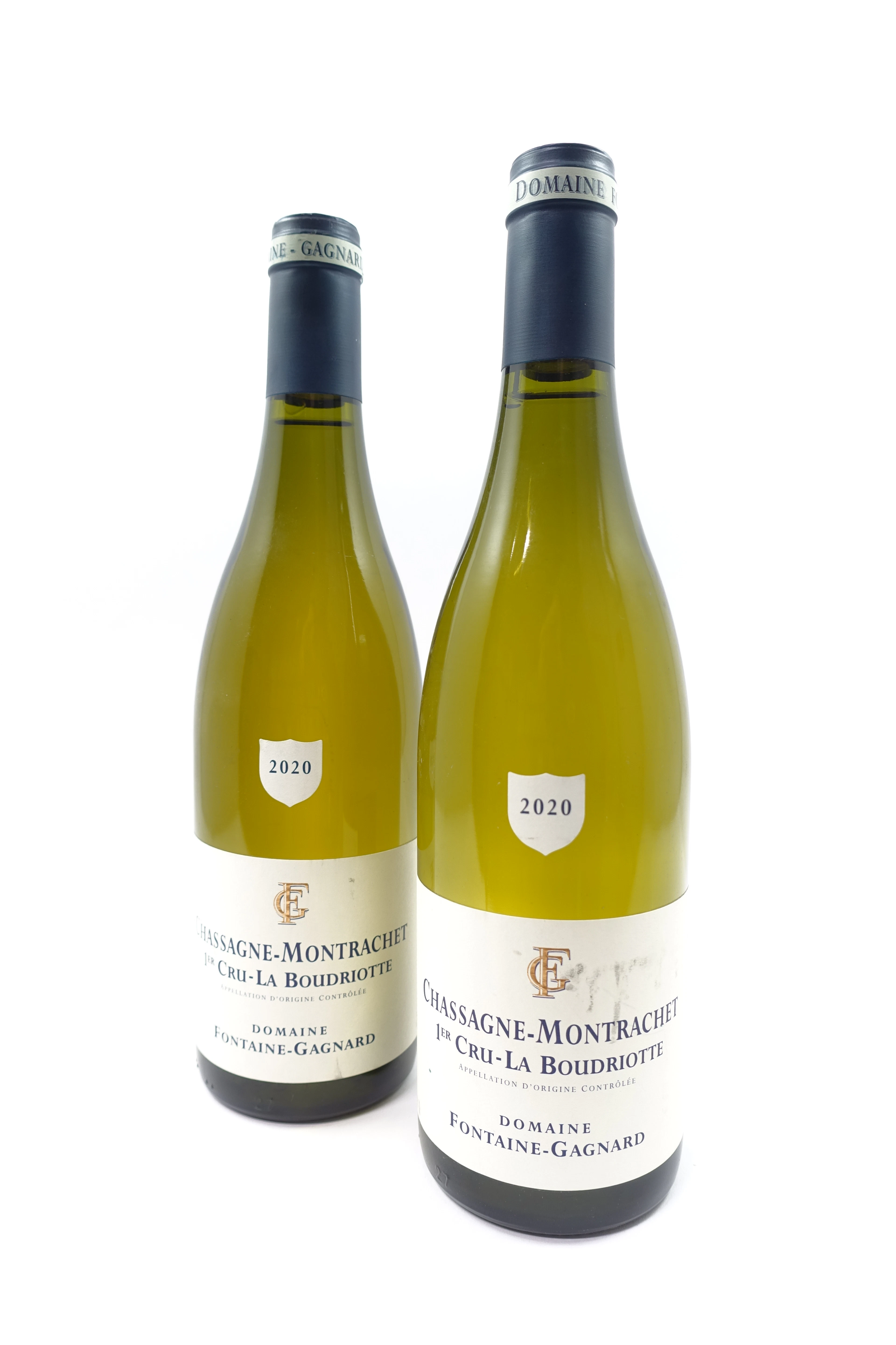2 bts CHASSAGNE MONTRACHET 2020 (blanc) 1er Cru La Boudriotte. Domaine