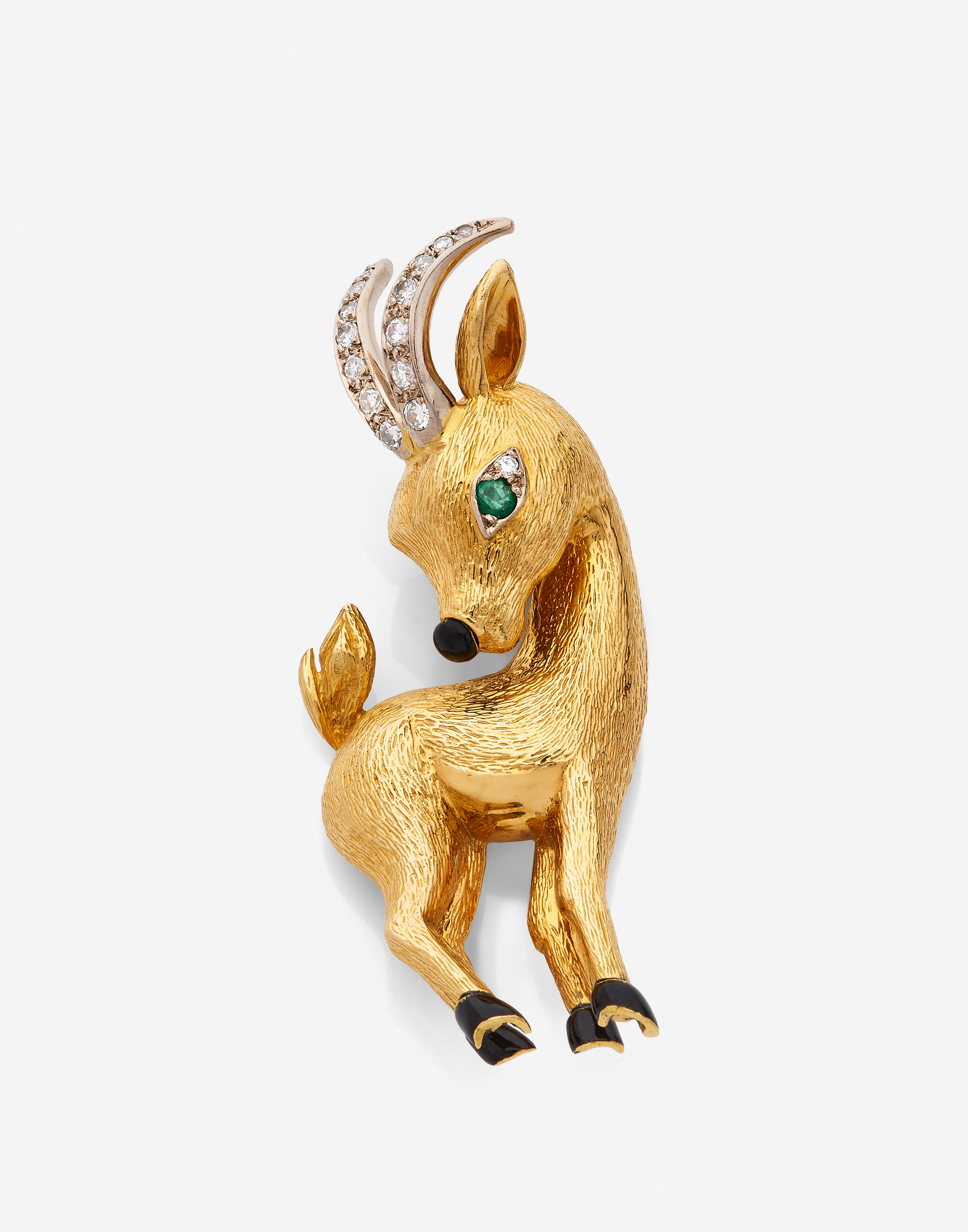 VAN CLEEF & ARPELS Clip de corsage "Bouquetin"