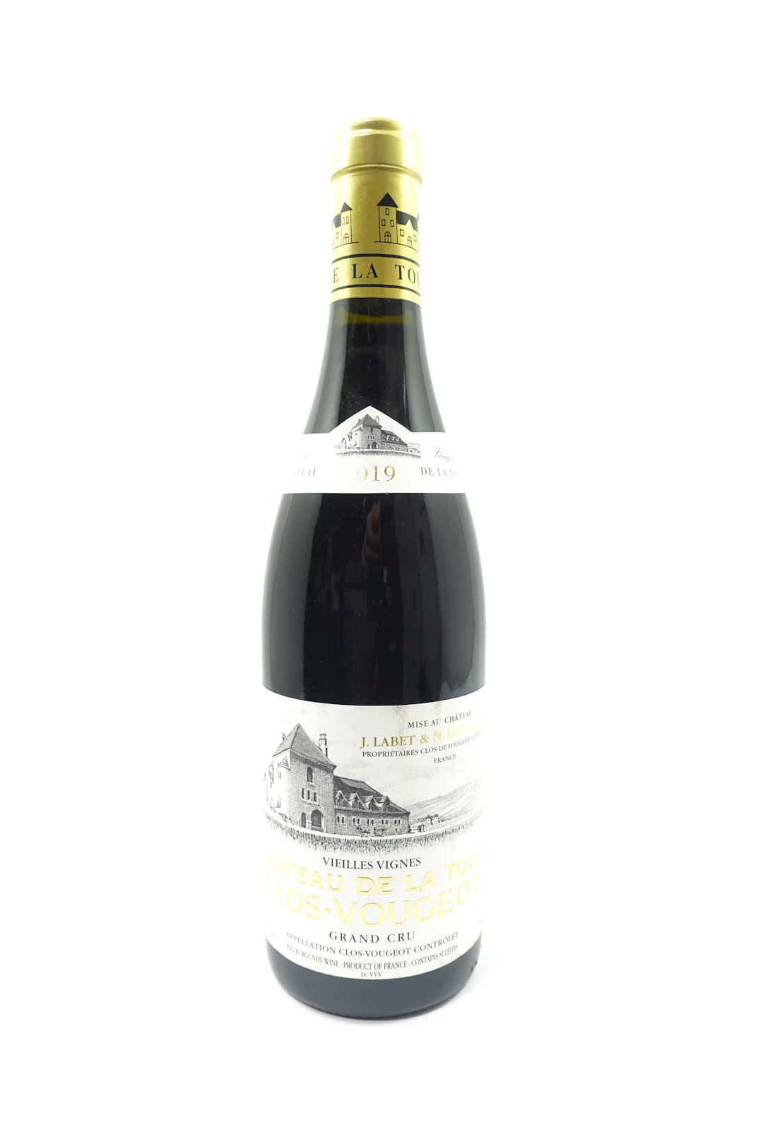 1 bt CLOS DE VOUGEOT 2019 Grand Cru. Vieilles Vignes. Château de la Tour