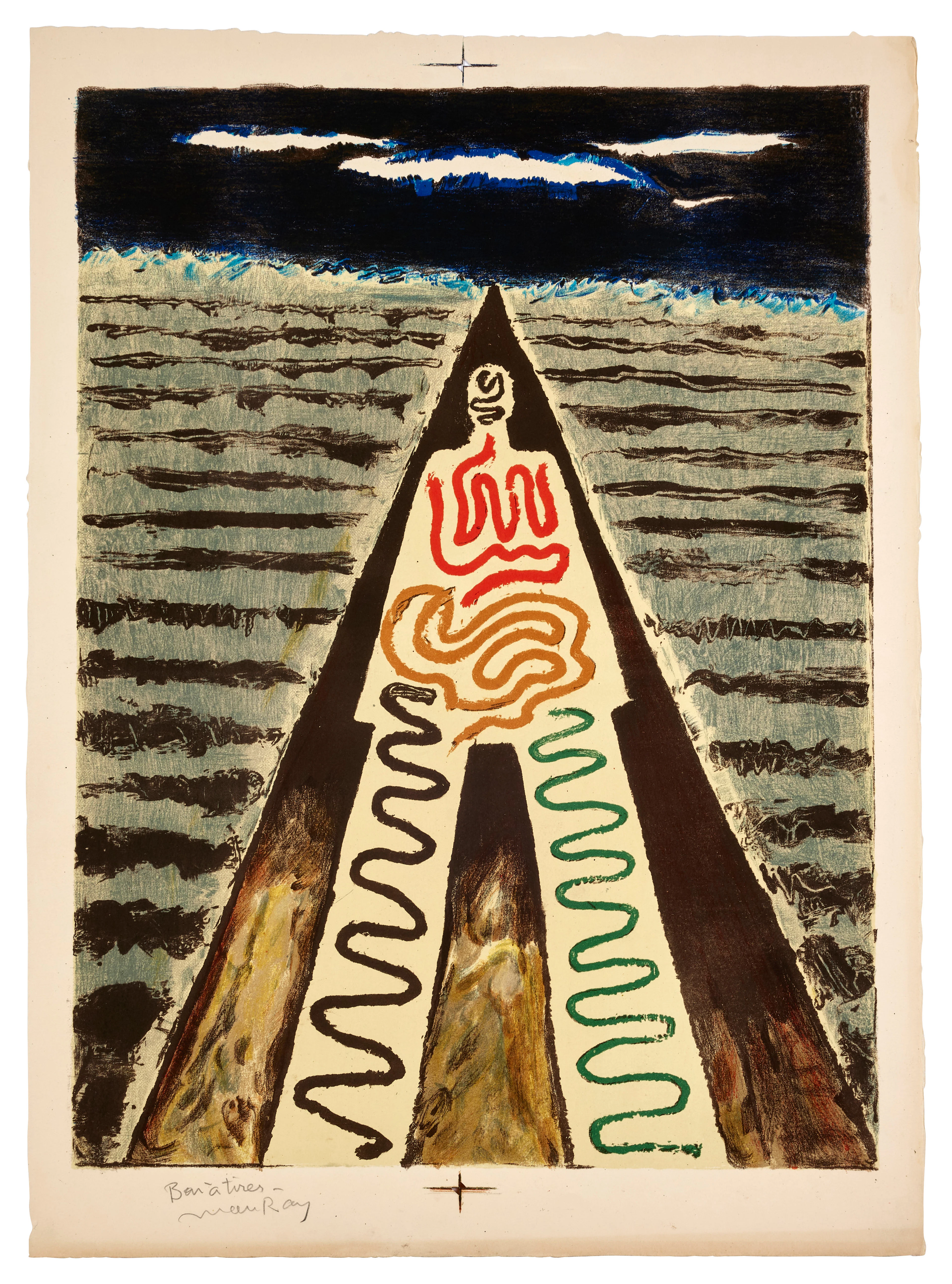 MAN RAY 1890 - 1976 La nuit de Saint Jean de Luz - 1968