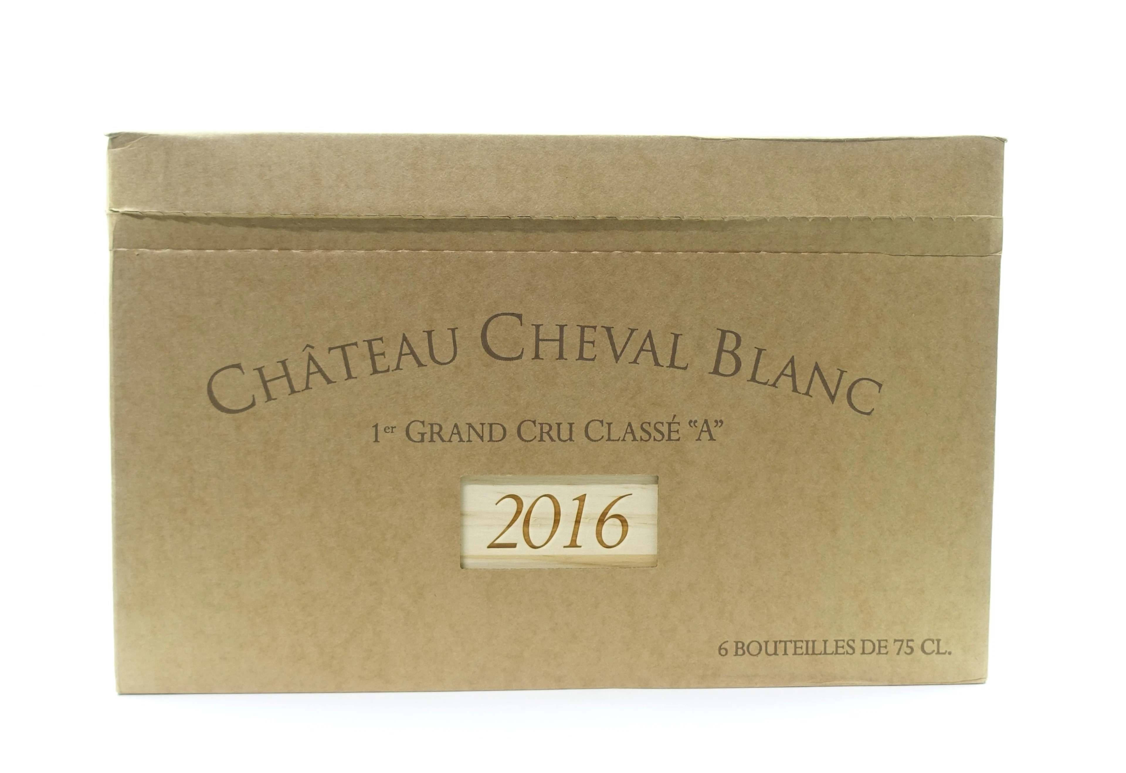 6 bts CH CHEVAL BLANC 2016 1er GC (A) Saint Emilion