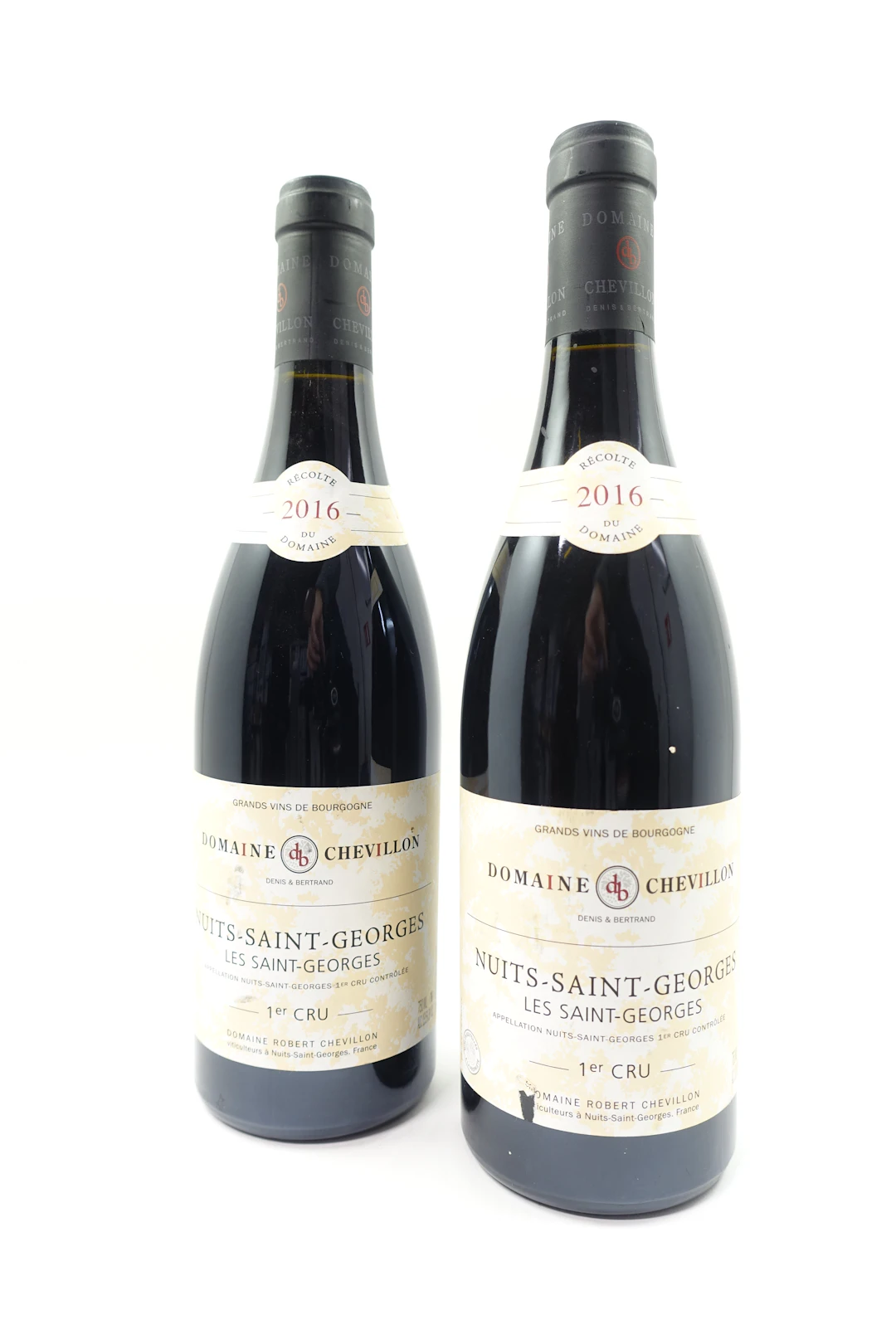 2 bts NUITS SAINT GEORGES 2016 1er Cru Les St Georges. Domaine Chevillon