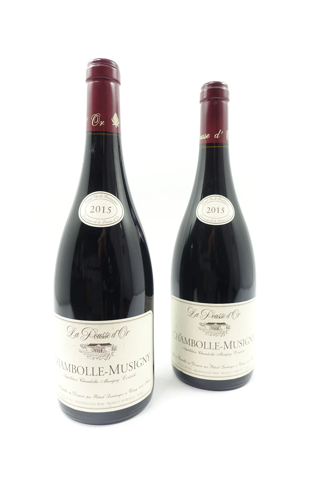 2 bts CHAMBOLLE MUSIGNY 2015 La Pousse d'Or