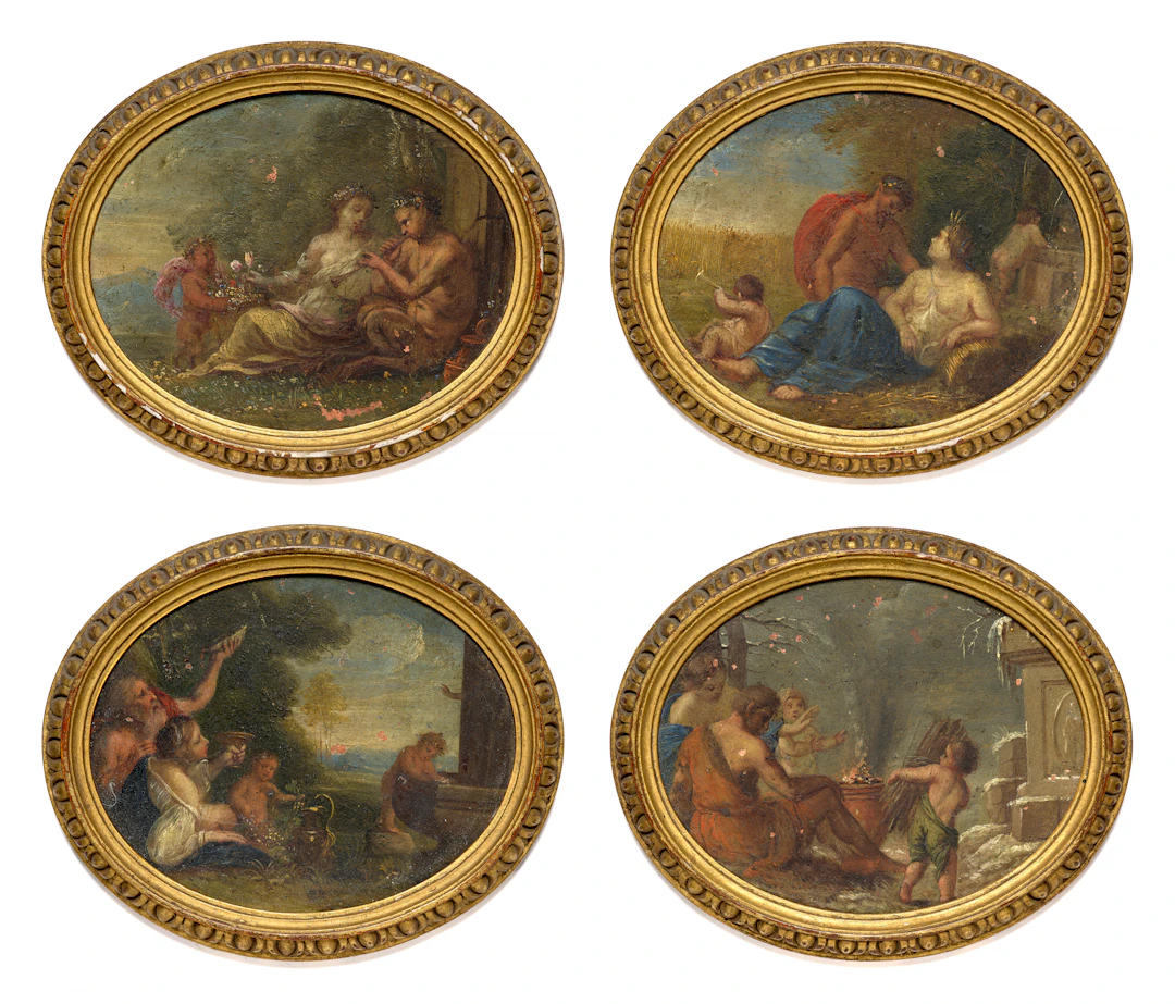 Michele ROCCA Parme, 1666 – Venise, vers 1751 Allégories des Quatre Saisons