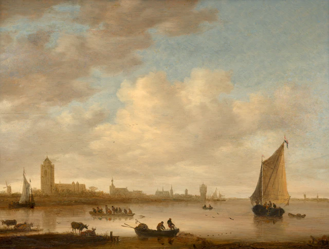 Jeronimus van DIEST La Haye, 1634 - Londres, 1684 Vue de l'embouchure