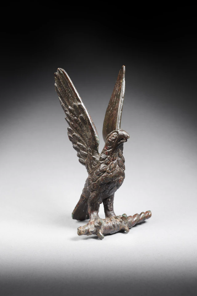 A Roman bronze eagle carrying the thunderbolt