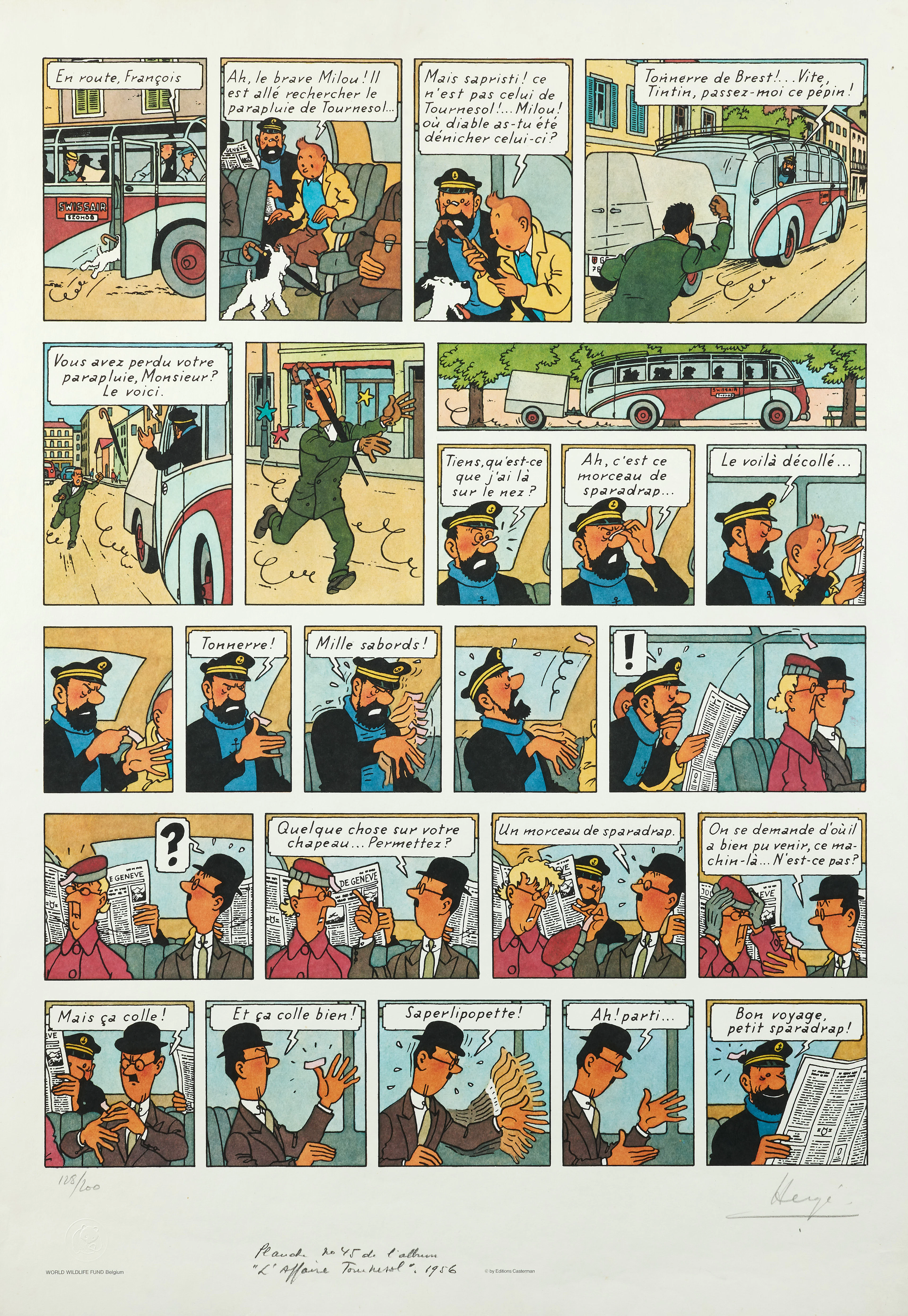 HERGÉ L’Affaire Tournesol