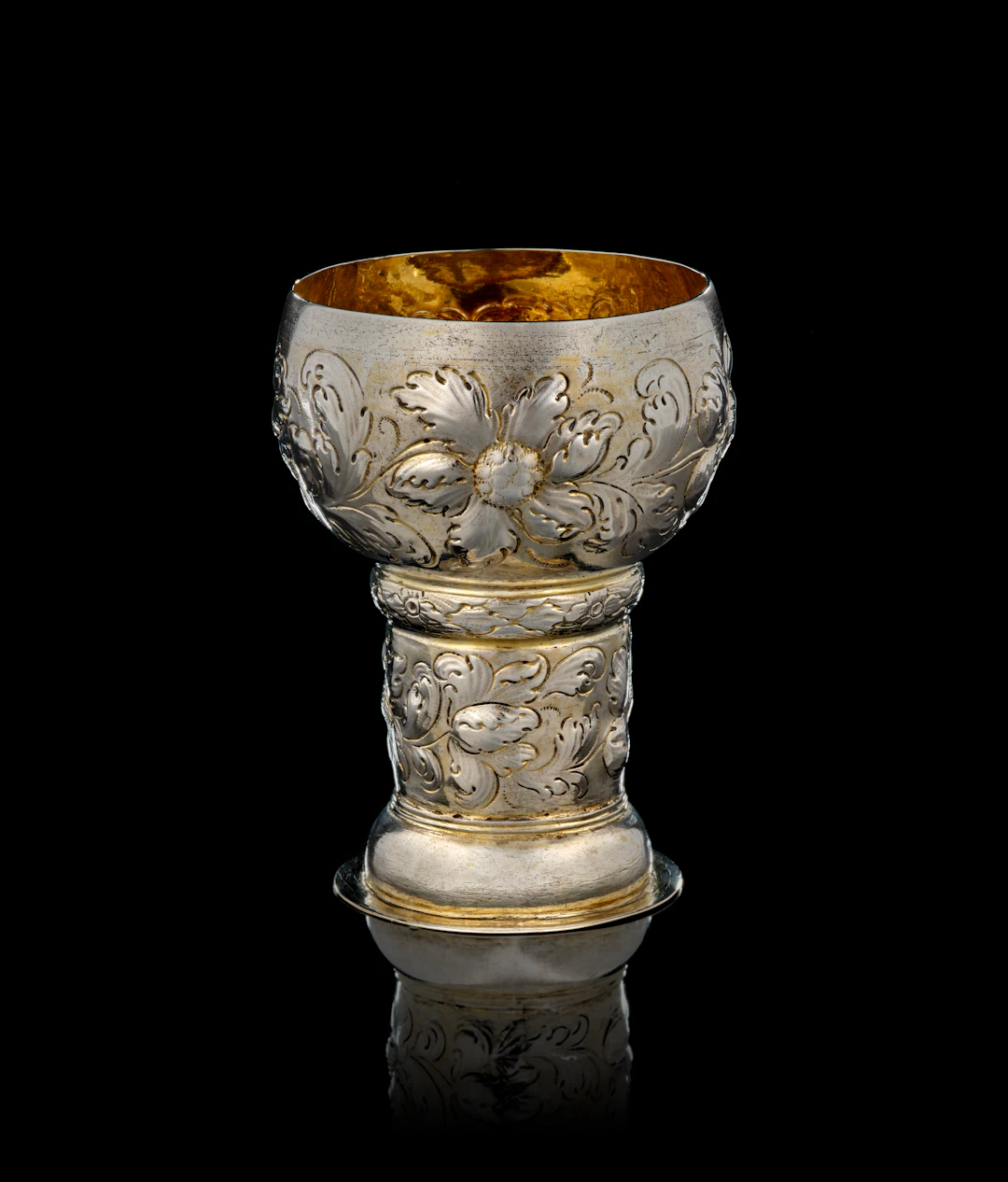 A German parcel-gilt silver römer beaker, Conrad Rauchwolff, Nuremberg