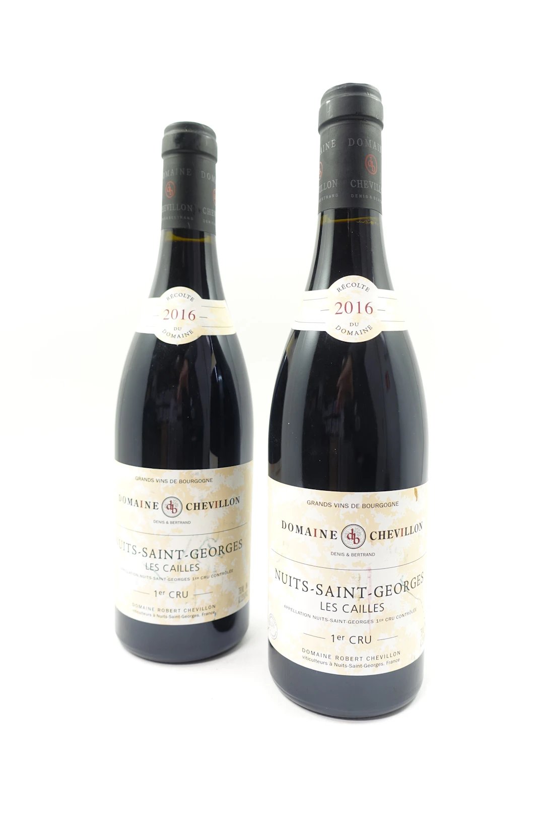 2 bts NUITS SAINT GEORGES 2016 Les Cailles. Domaine Chevillon