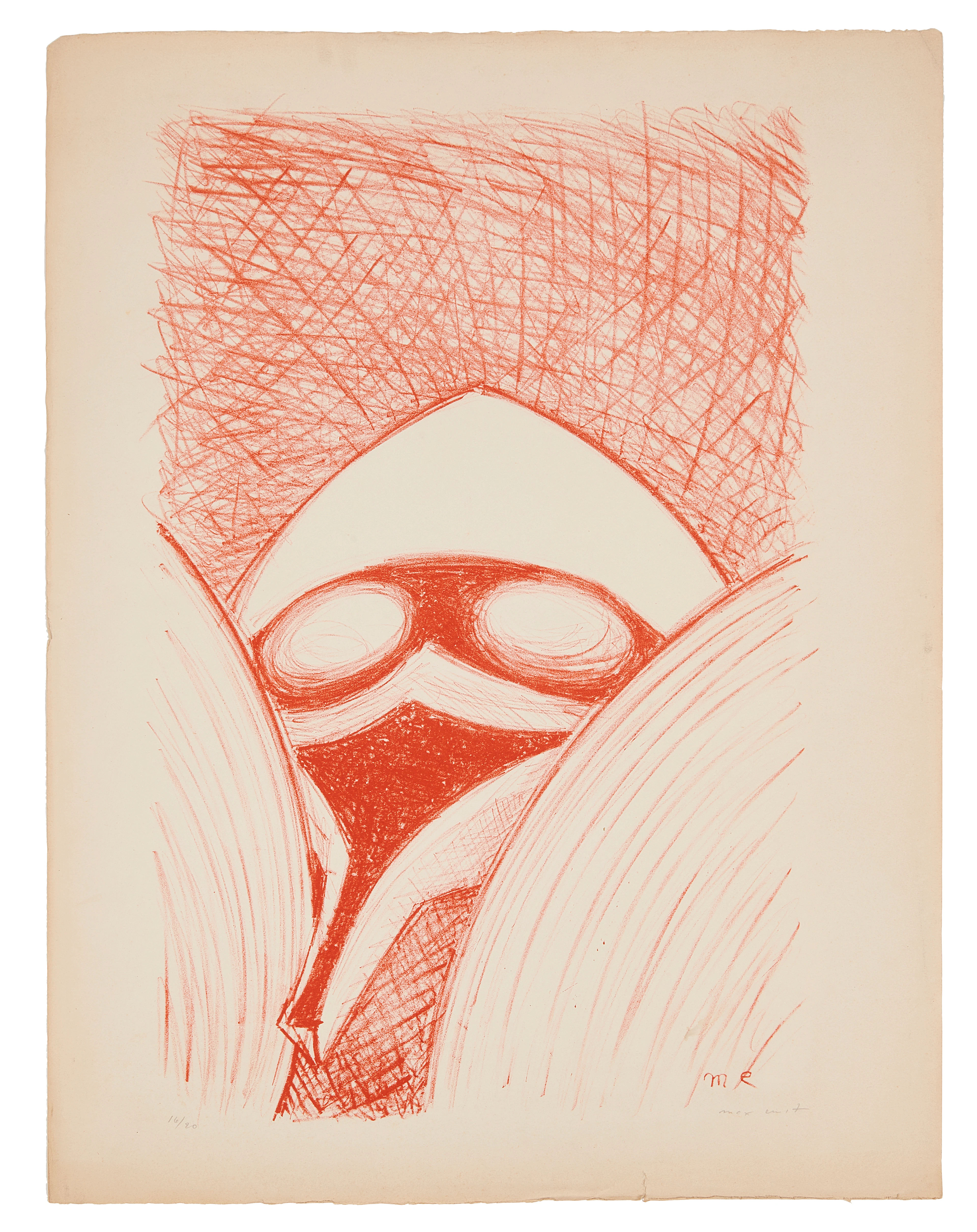 Max ERNST 1891 - 1976 Masque - 1950