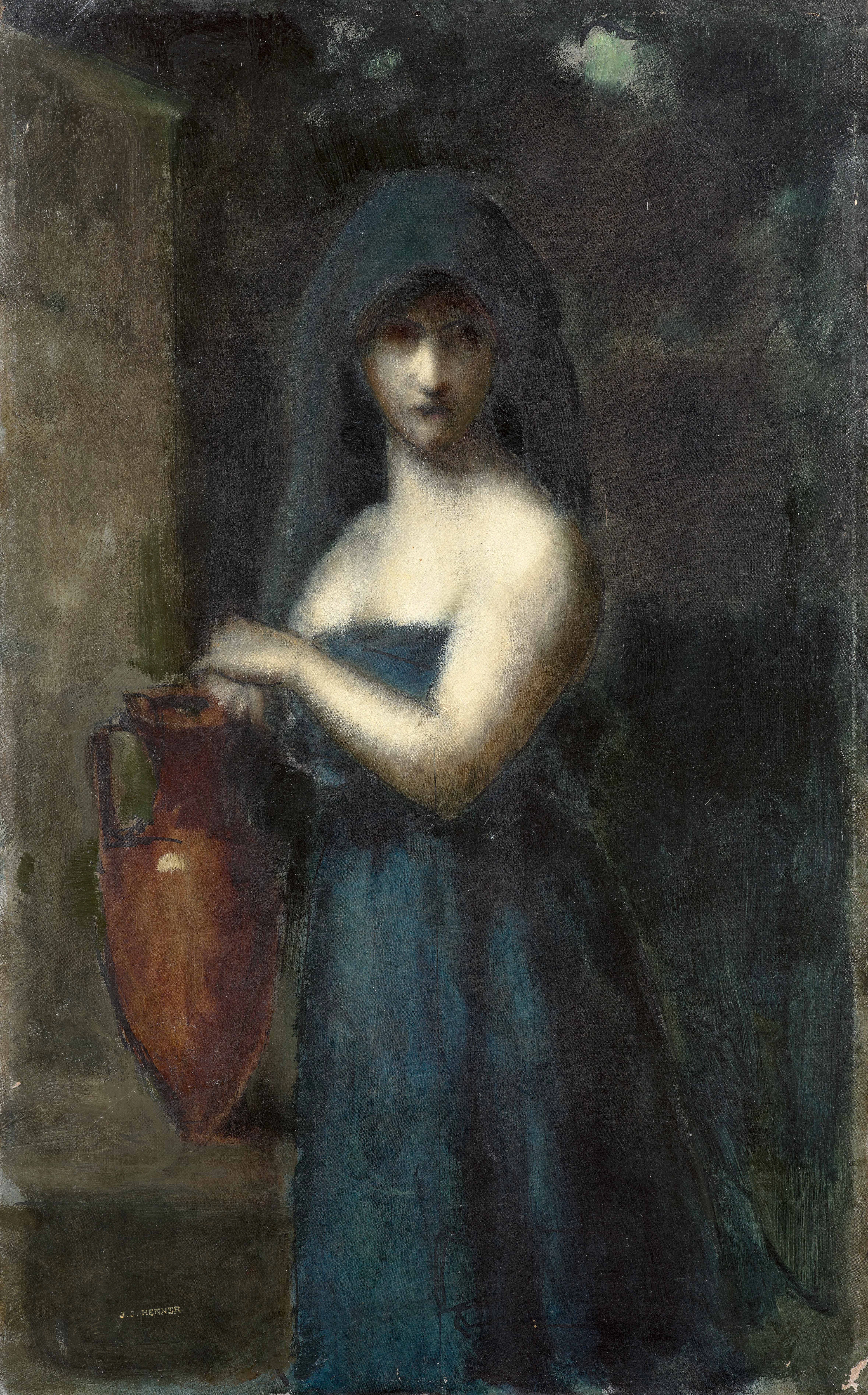 Jean-Jacques HENNER Bernwiller, 1829 - Paris, 1905 Rebecca. Etude ?