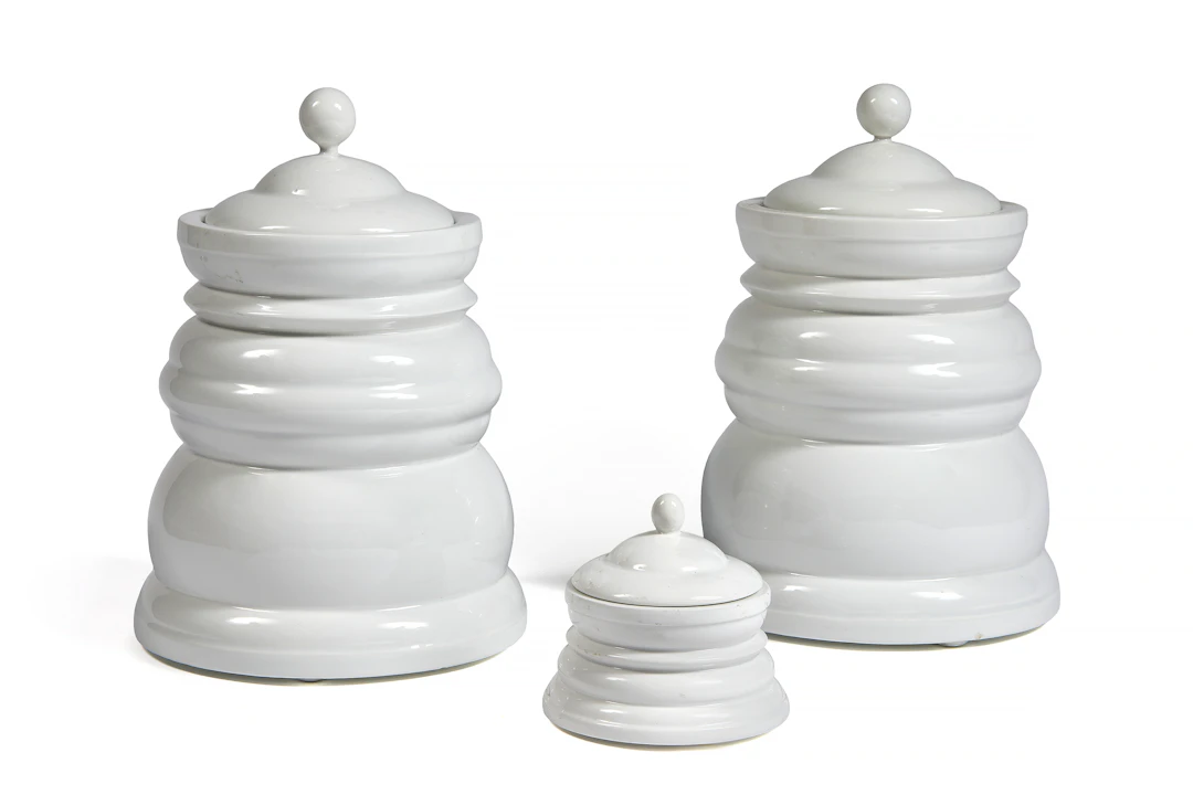 George SOWDEN Né en 1942 Ensemble de trois pots à thé "Teapot" - 1990