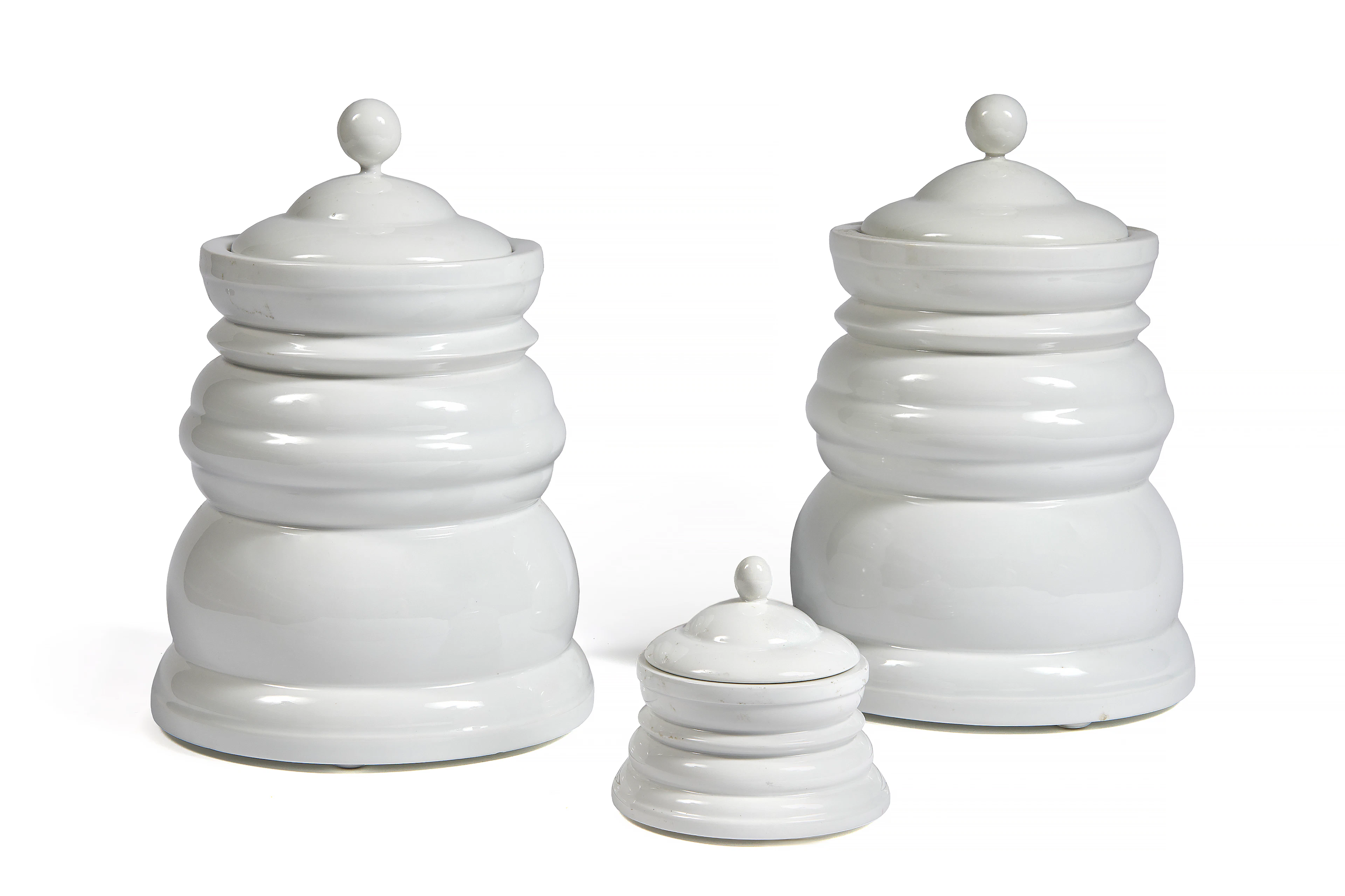 George SOWDEN Né en 1942 Ensemble de trois pots à thé "Teapot" - 1990