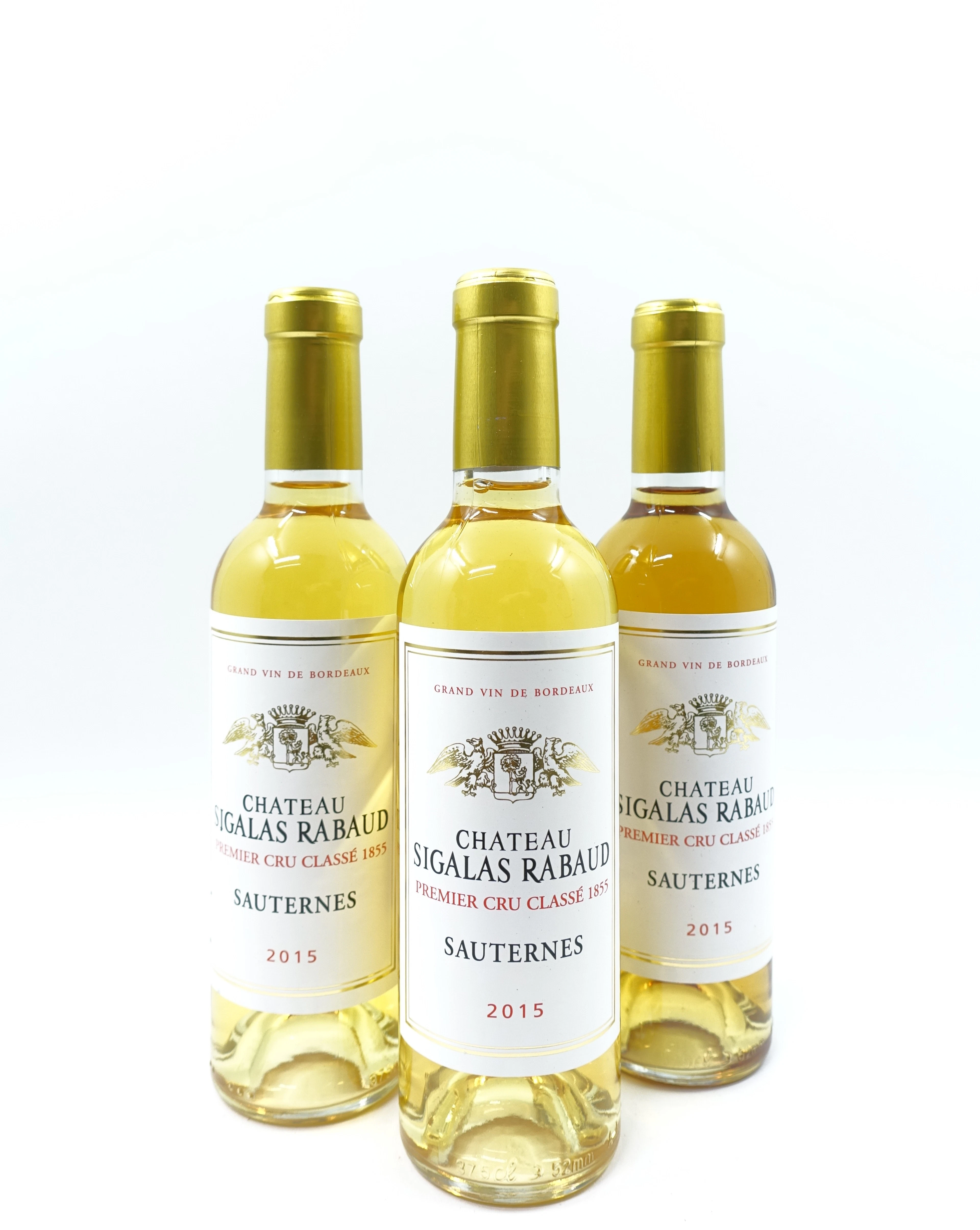 12 demi-bts CH SIGALAS RABAUD 2015 1er cru Sauternes