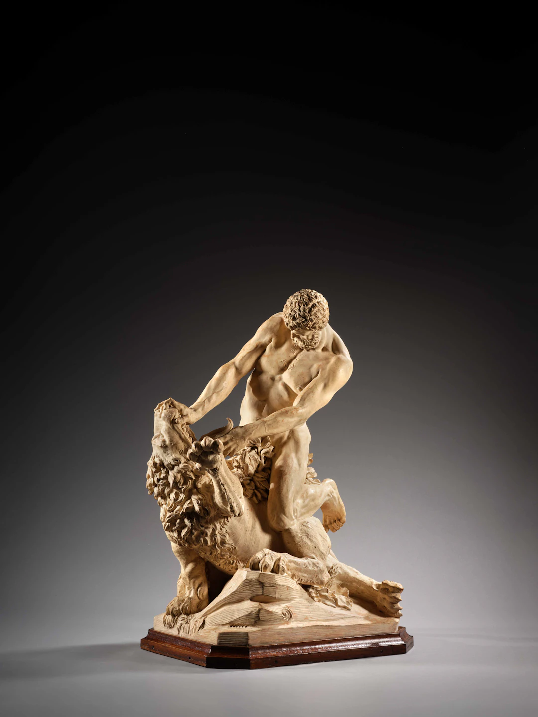 Andrea BARDI Mort après 1842 Hercule terrassant le lion de Némée