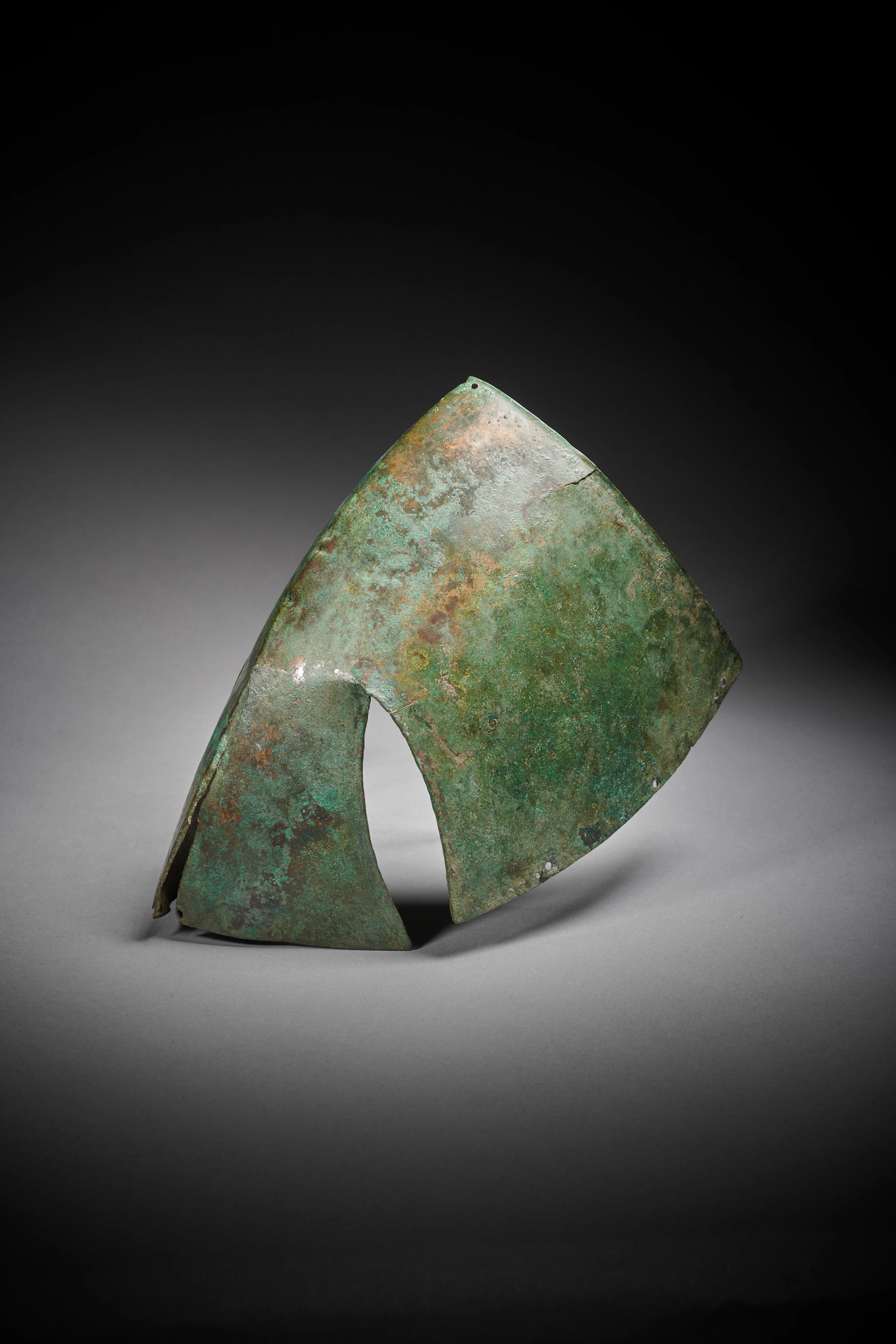 A bronze horse muzzle-guard