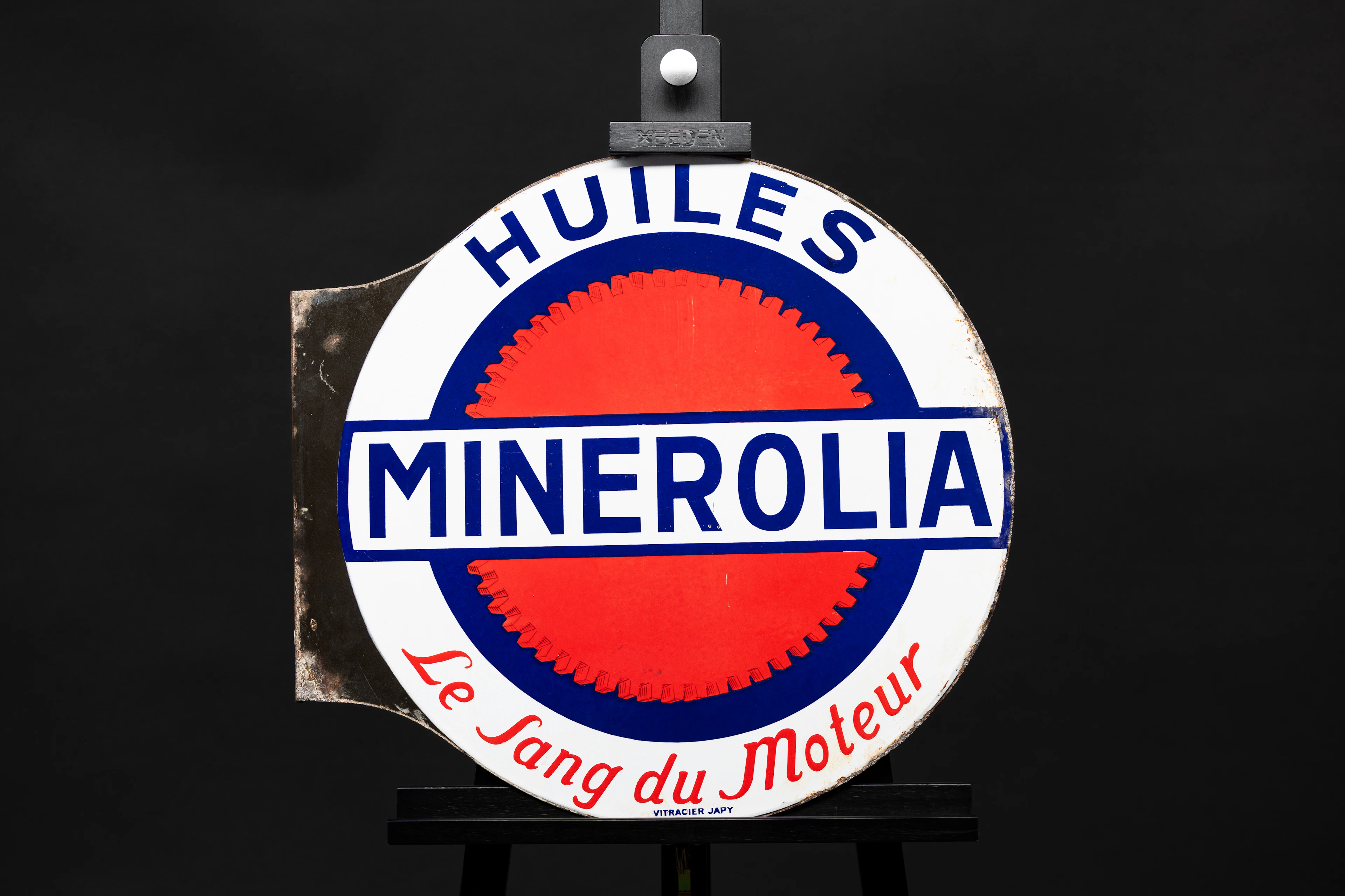 Minerolia Oils – Enameled sign No reserve