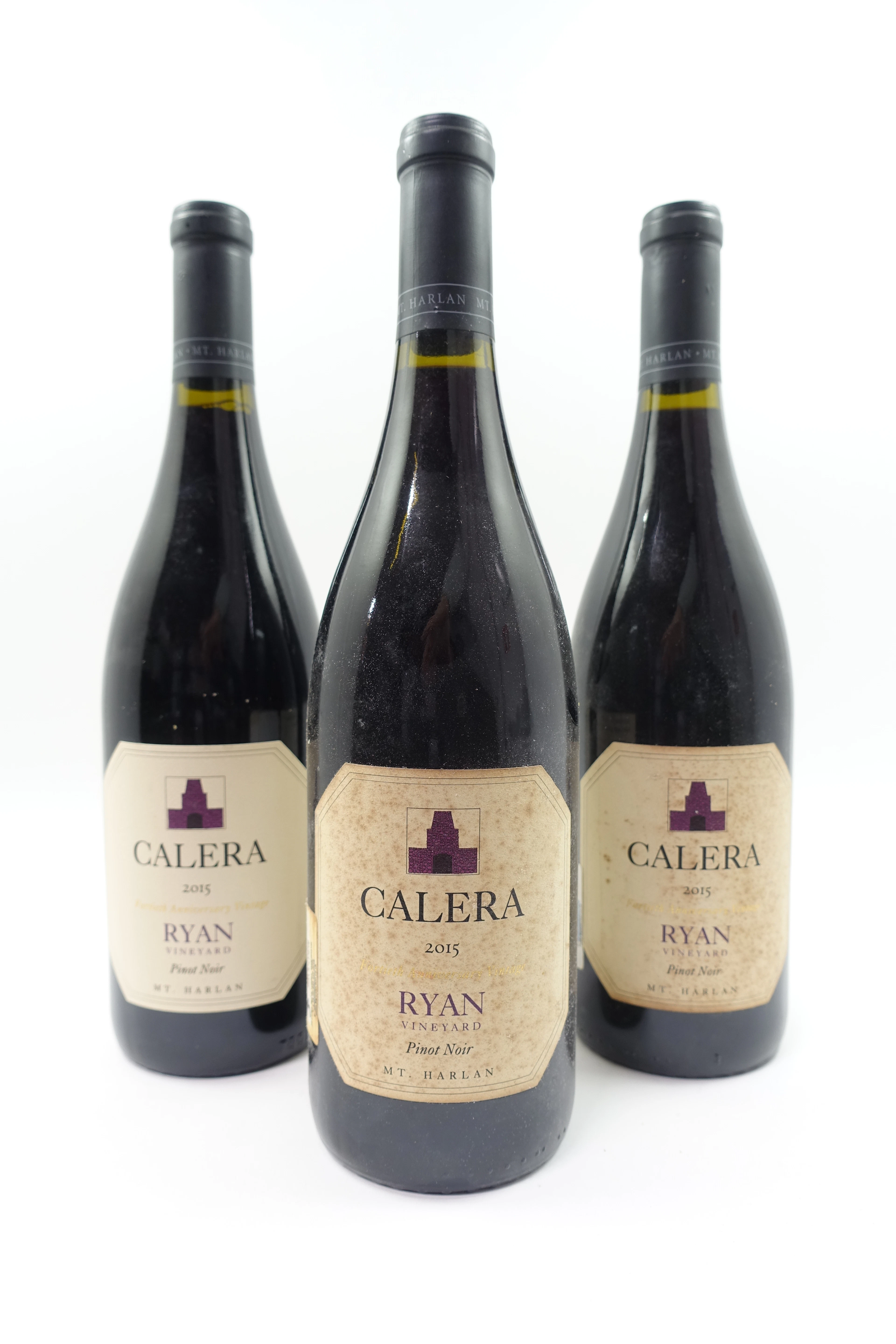 3 bts ETATS UNIS - CALERA 2015 Pinot Noir Mt Harlan. Ryan Vineyard Californie