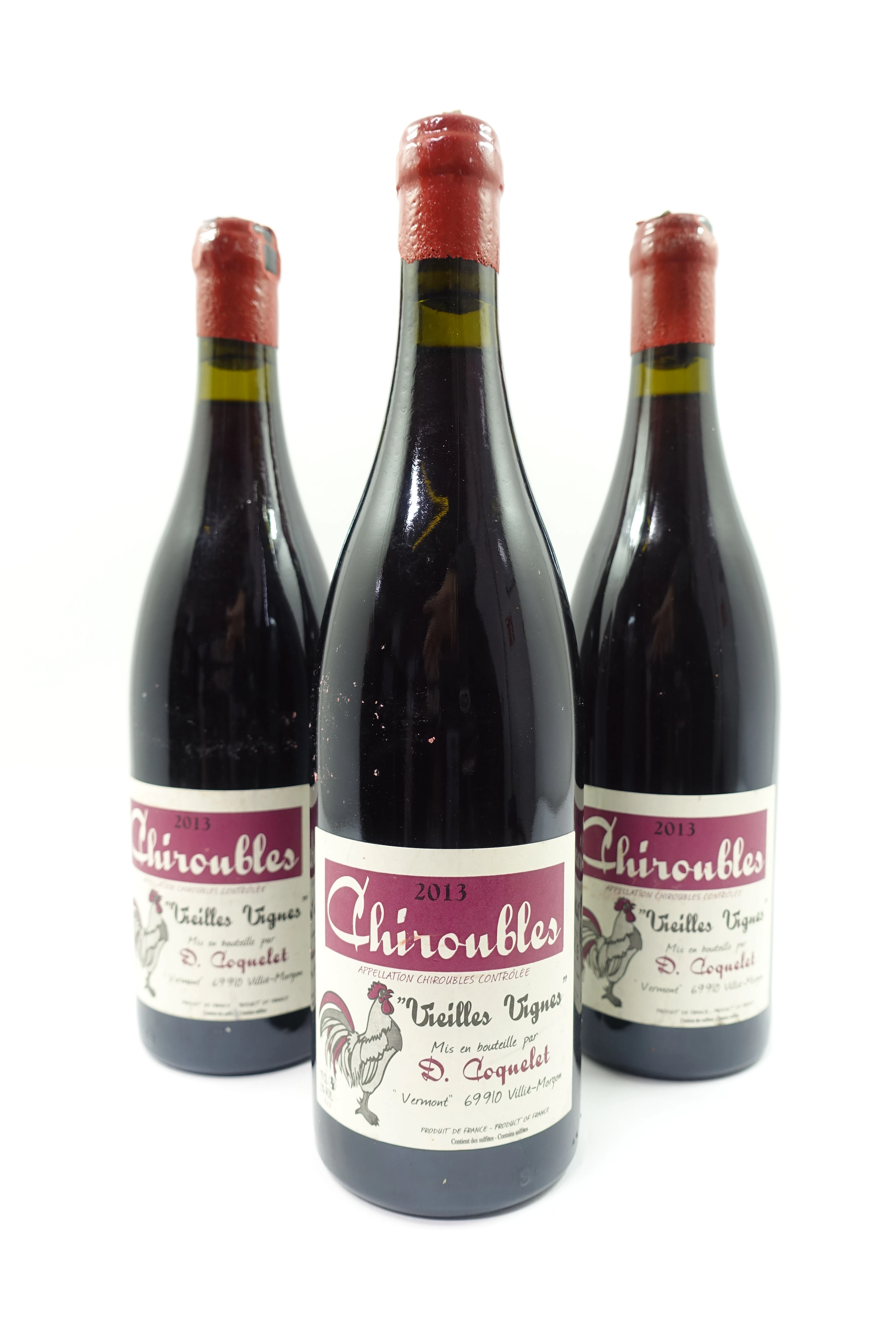 3 bts CHIROUBLES 2013 Vieilles Vignes. Damien Coquelet