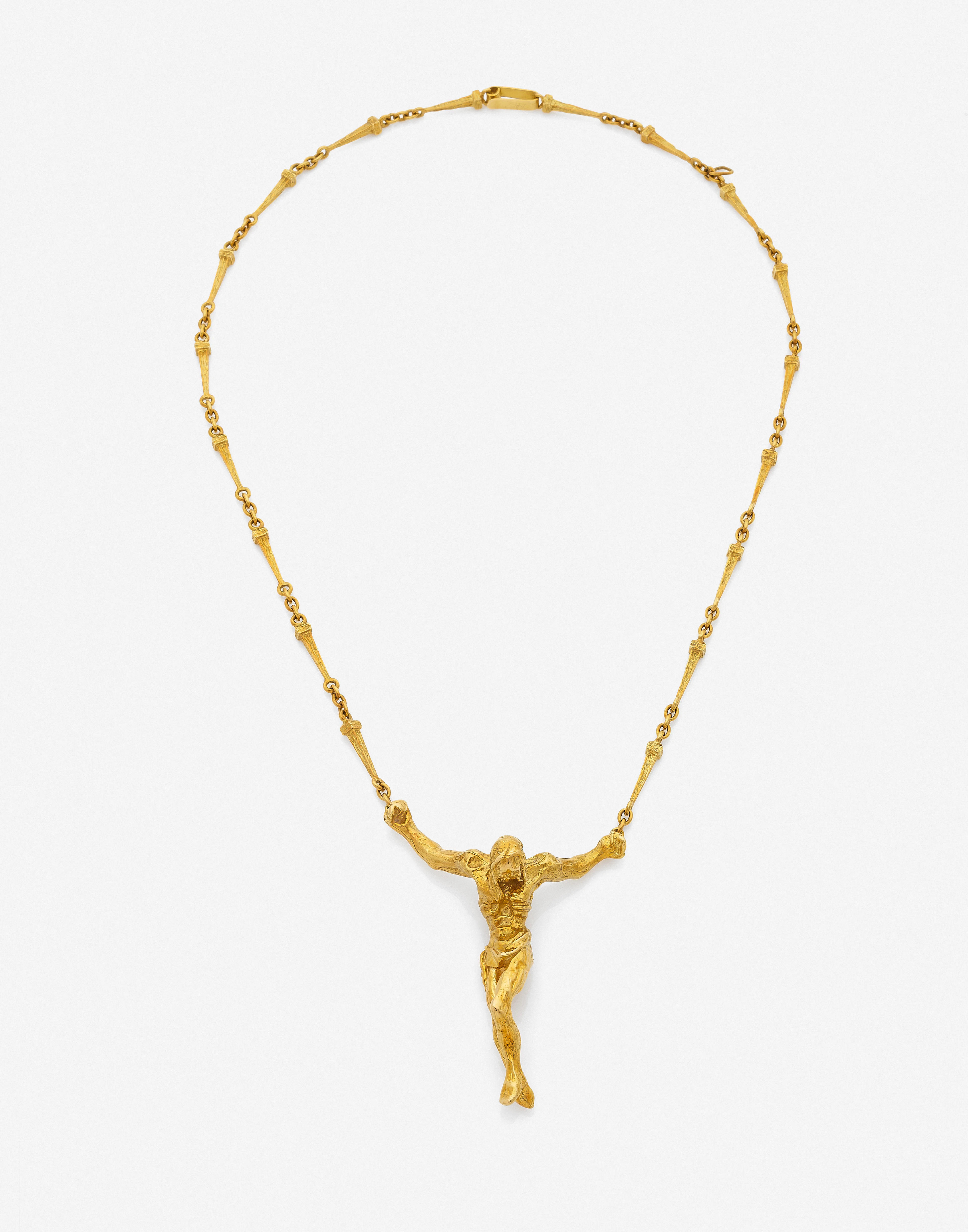 - D'après Salvador DALI (1904-1989) Collier et bracelet "Le Christ