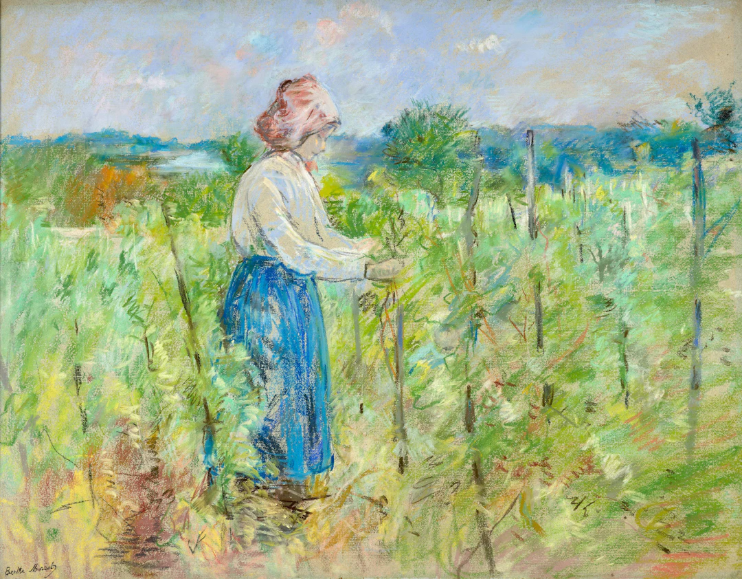 Dans les vignes - 1882