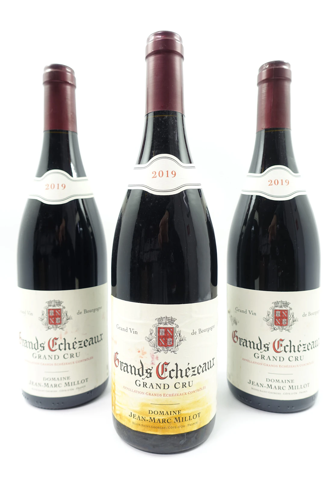 3 bts GRANDS ECHEZEAUX 2019 Grand Cru. Jean Marc Millot