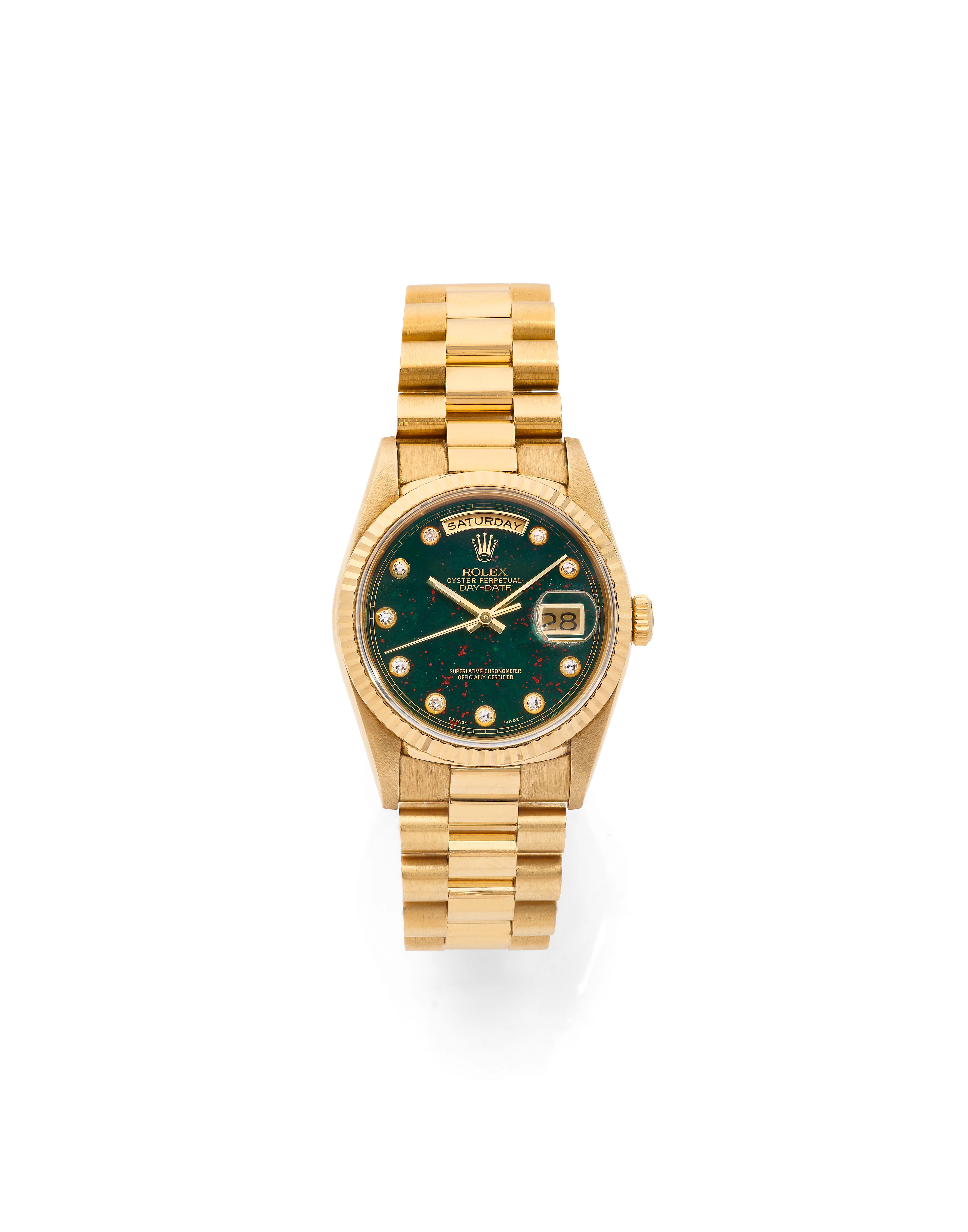 ROLEX Day-Date « Green Bloodstone Jasper Dial »