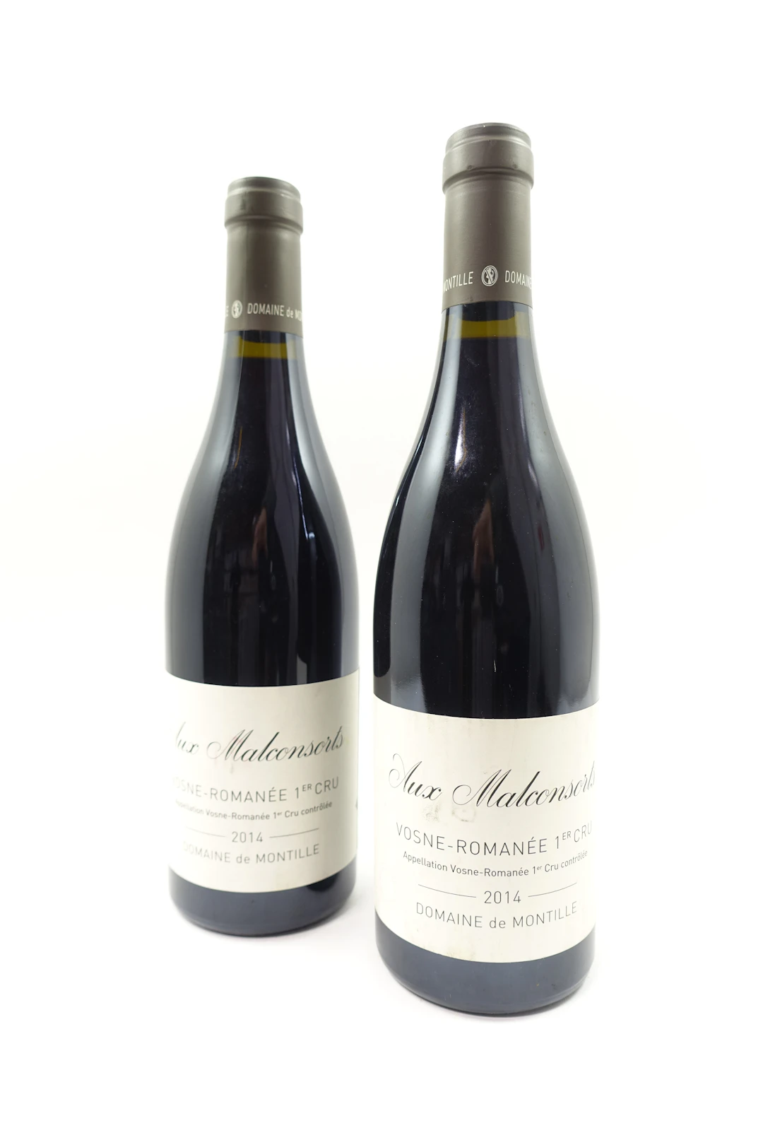 2 bts VOSNE ROMANEE 2014 1er Cru Aux Malconsorts. Domaine de Montille