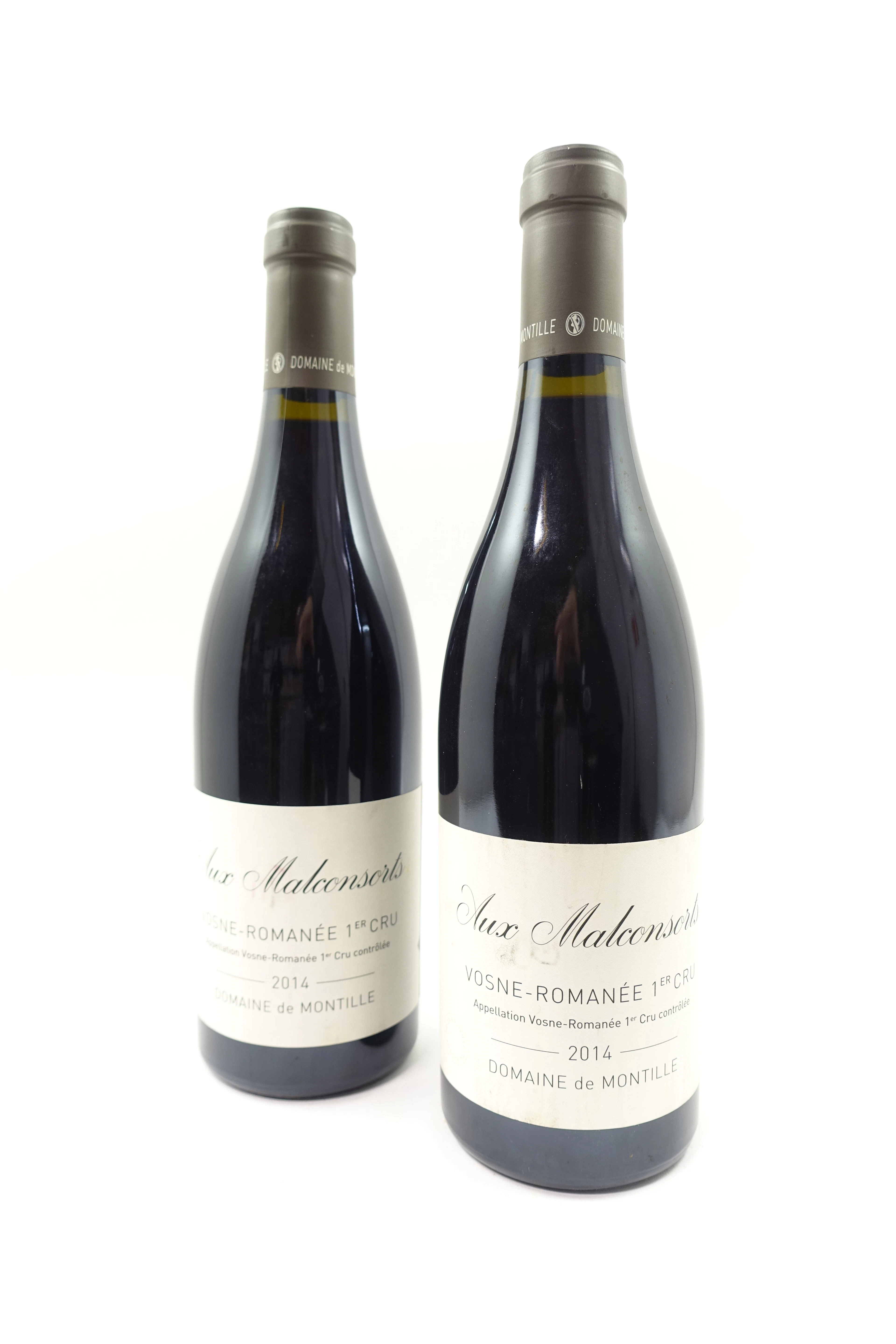 2 bts VOSNE ROMANEE 2014 1er Cru Aux Malconsorts. Domaine de Montille