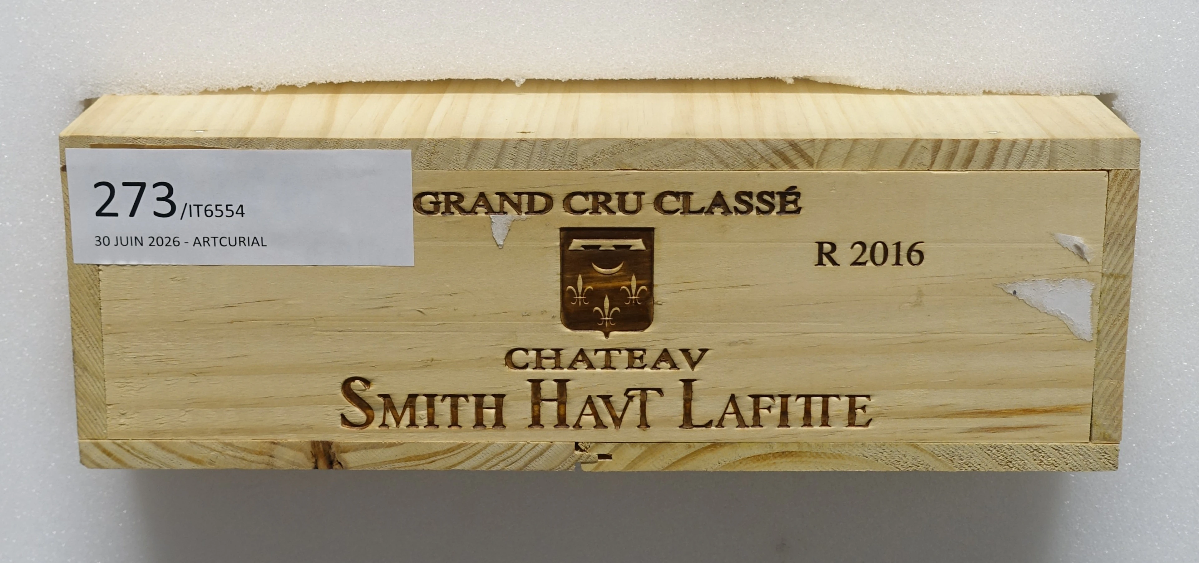 6 bts CH SMITH HAUT LAFITTE 2016 (rouge) CC Pessac Léognan. Célébration 650 ans